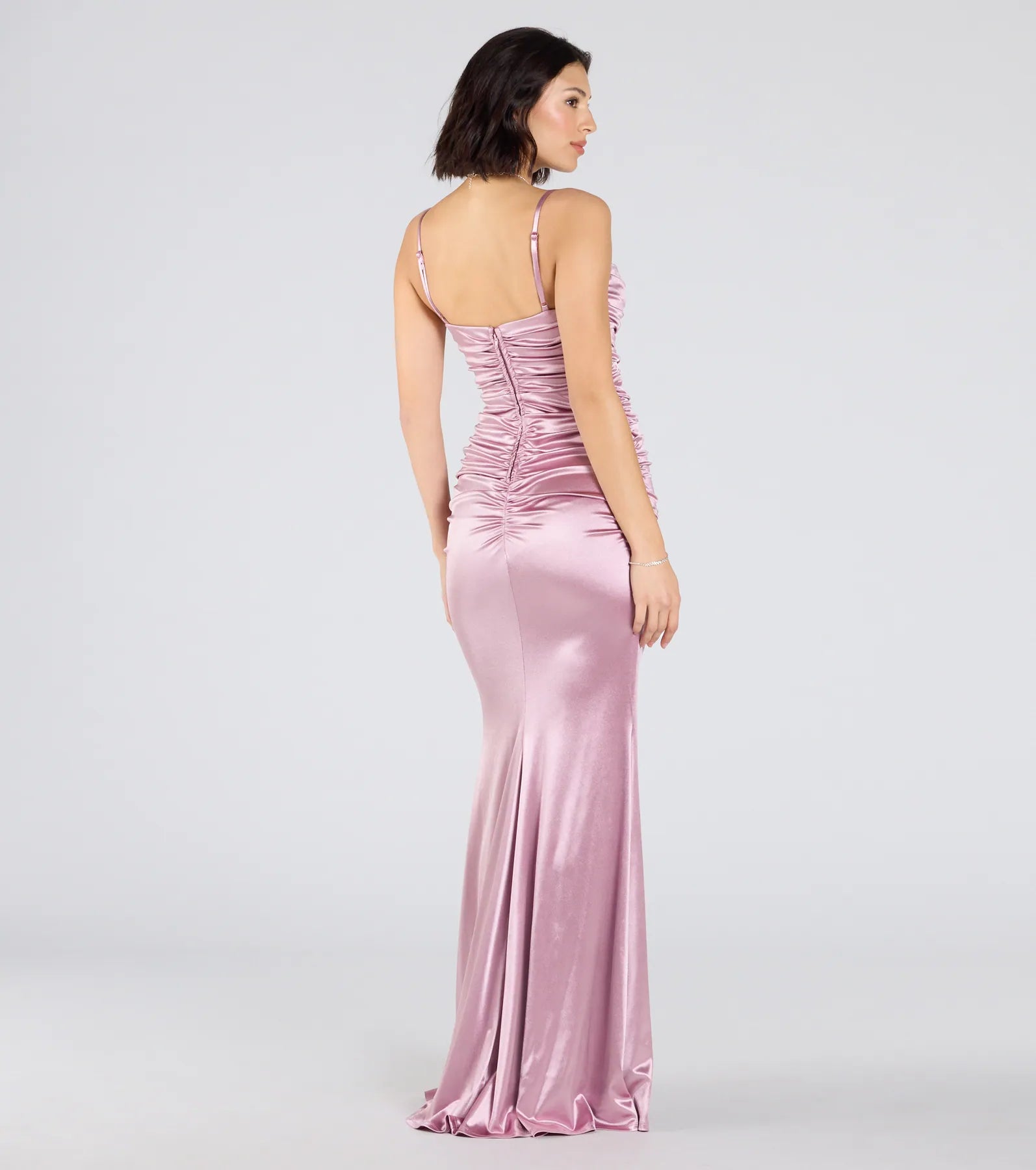 Ultimate Shondra Sweetheart Beaded Satin Mermaid Gown