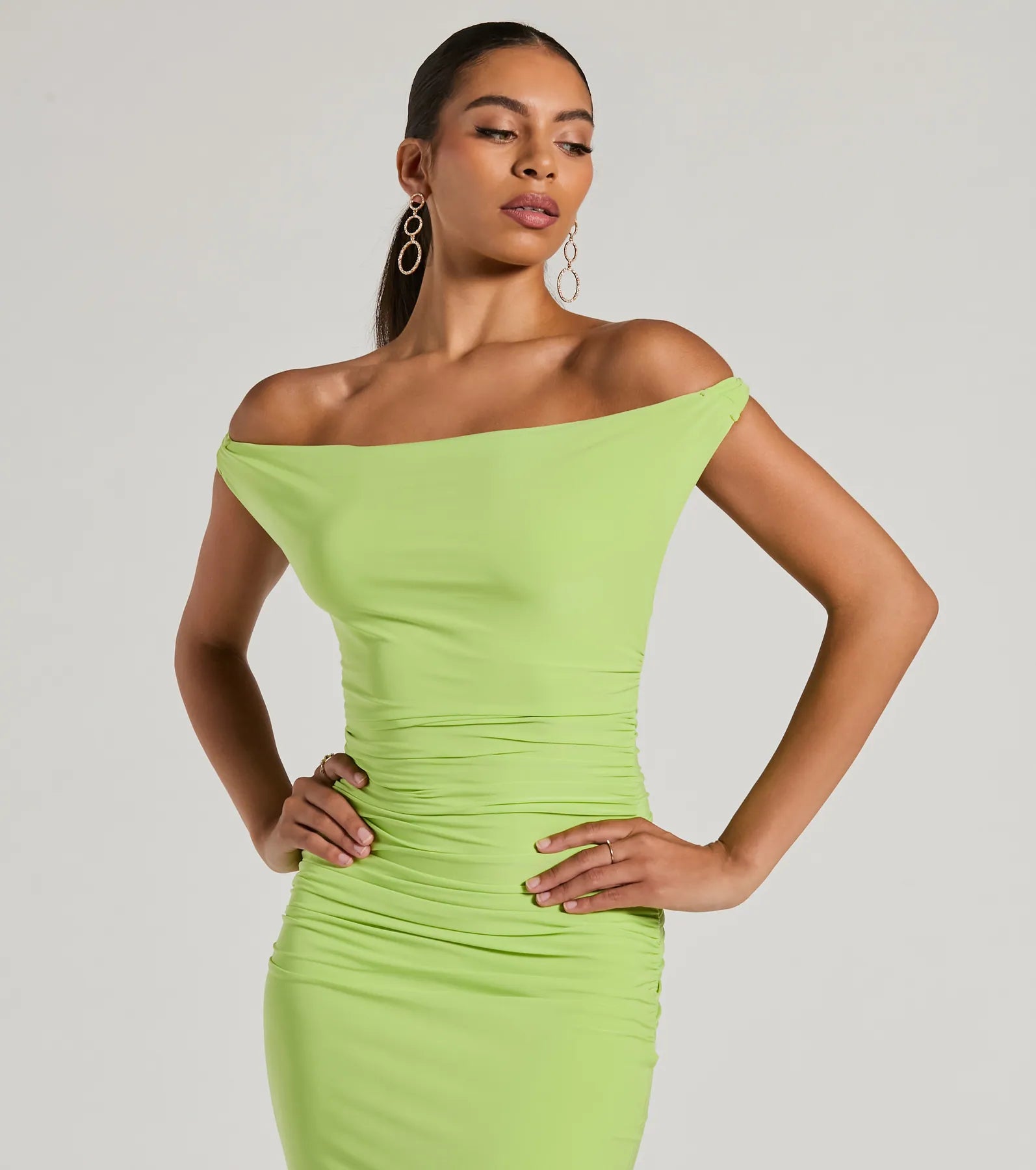 Ultimate Convertible Bodycon Midi Dress - Versatile & Stylish