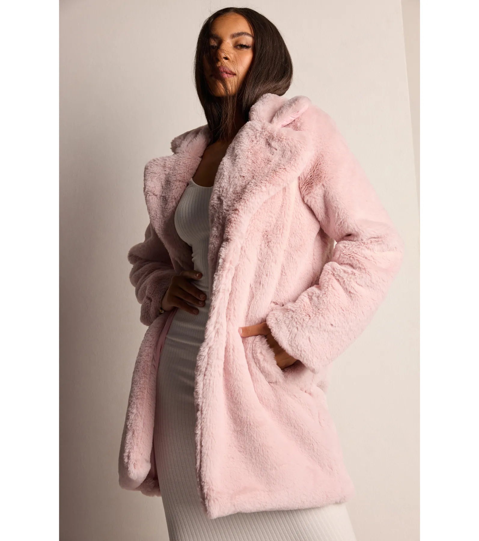 Premium Luxe Faux Fur Trench Coat - Ultimate Winter Style