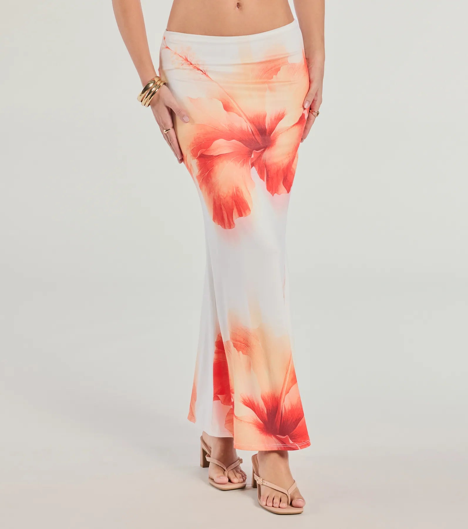 Premium Floral Print Maxi Skirt - Ultimate Style Statement