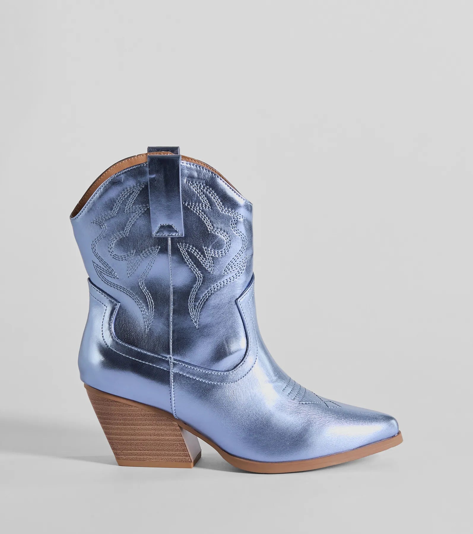 Ultimate Glow Up Cowgirl Metallic Booties