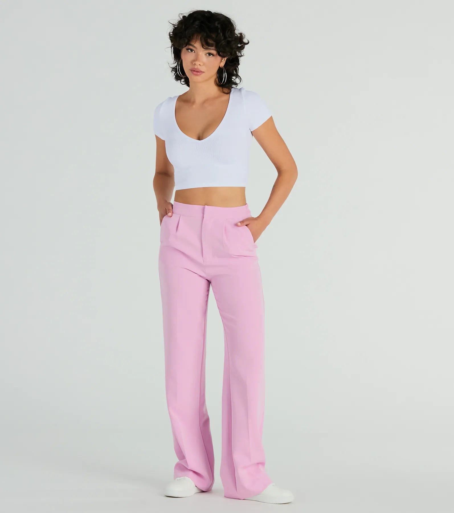 Ultimate Chic Straight-Leg Woven Pants - Effortless Style