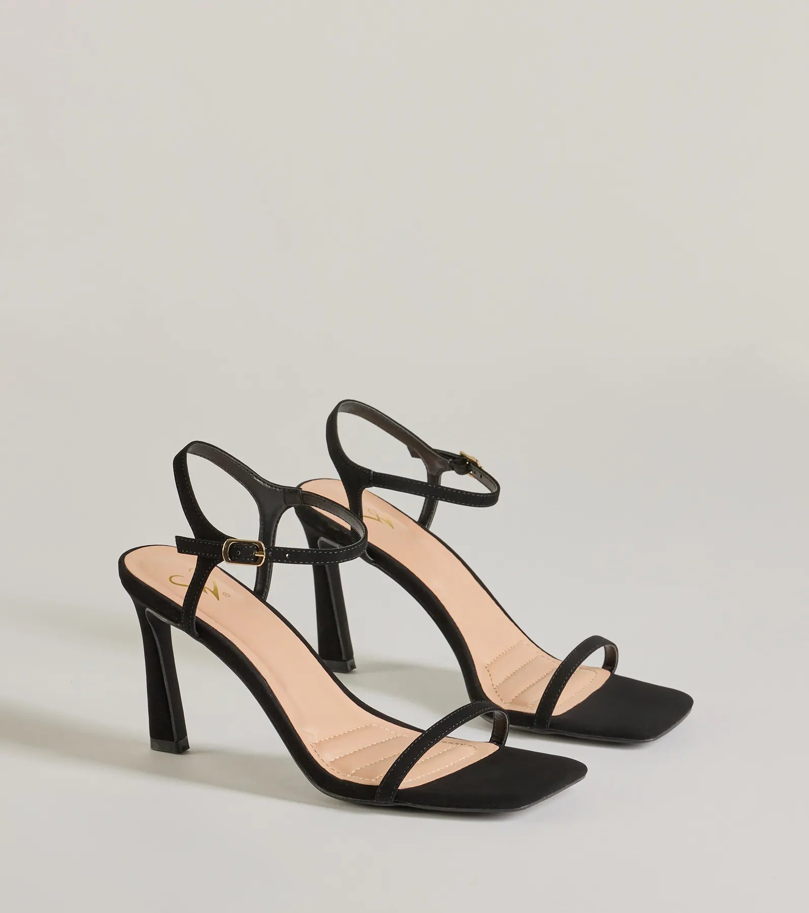 Ultimate Style Pop Square Toe Nubuck Stiletto Heels - Elevate Your Look