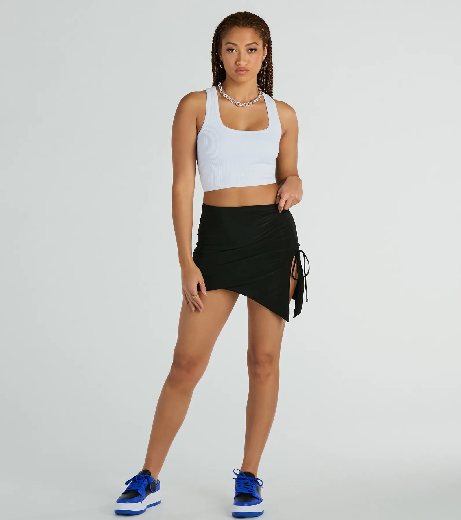 Premium Ruched Asymmetrical Mini Skirt - Ultimate Style Upgrade
