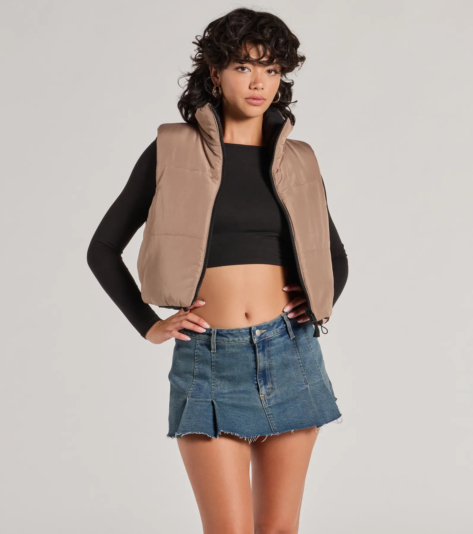 Ultimate Reversible Cropped Puffer Vest - Casual & Stylish