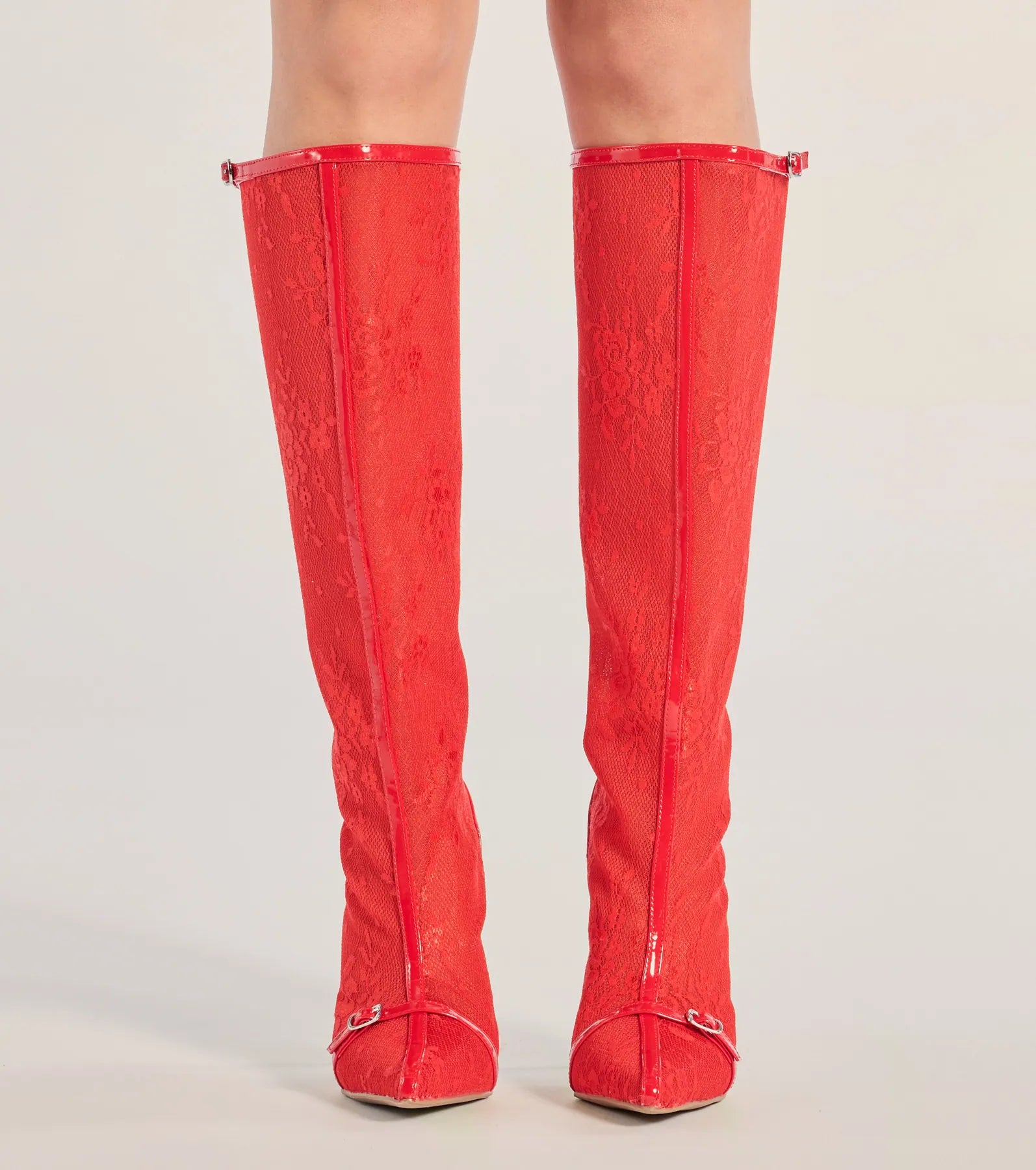 Ultimate Sultry Strut Sheer Lace Boots