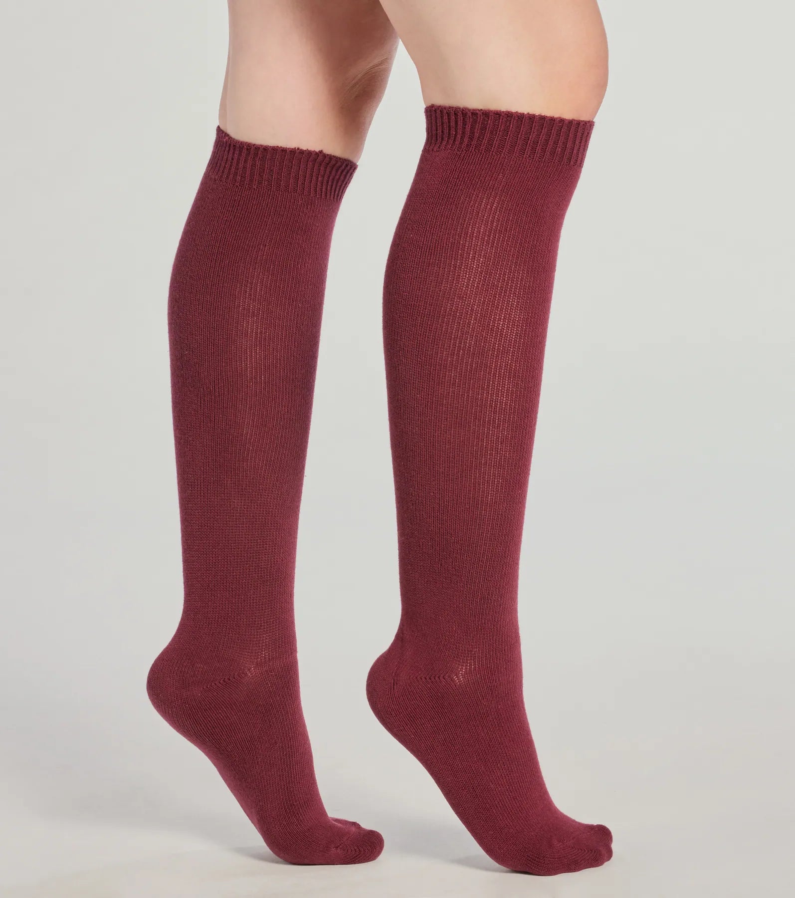 Premium Classic Knee-High Socks - Ultimate Comfort & Style