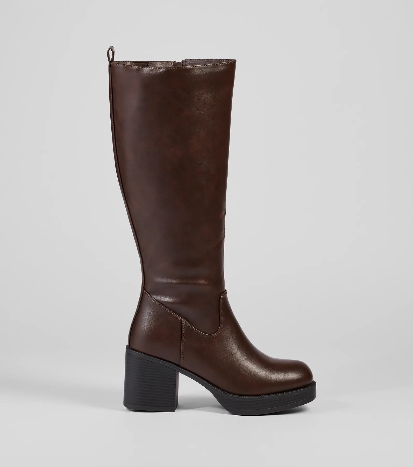 Ultimate Edgy Chic Moto Boots - Under-The-Knee Platform Style