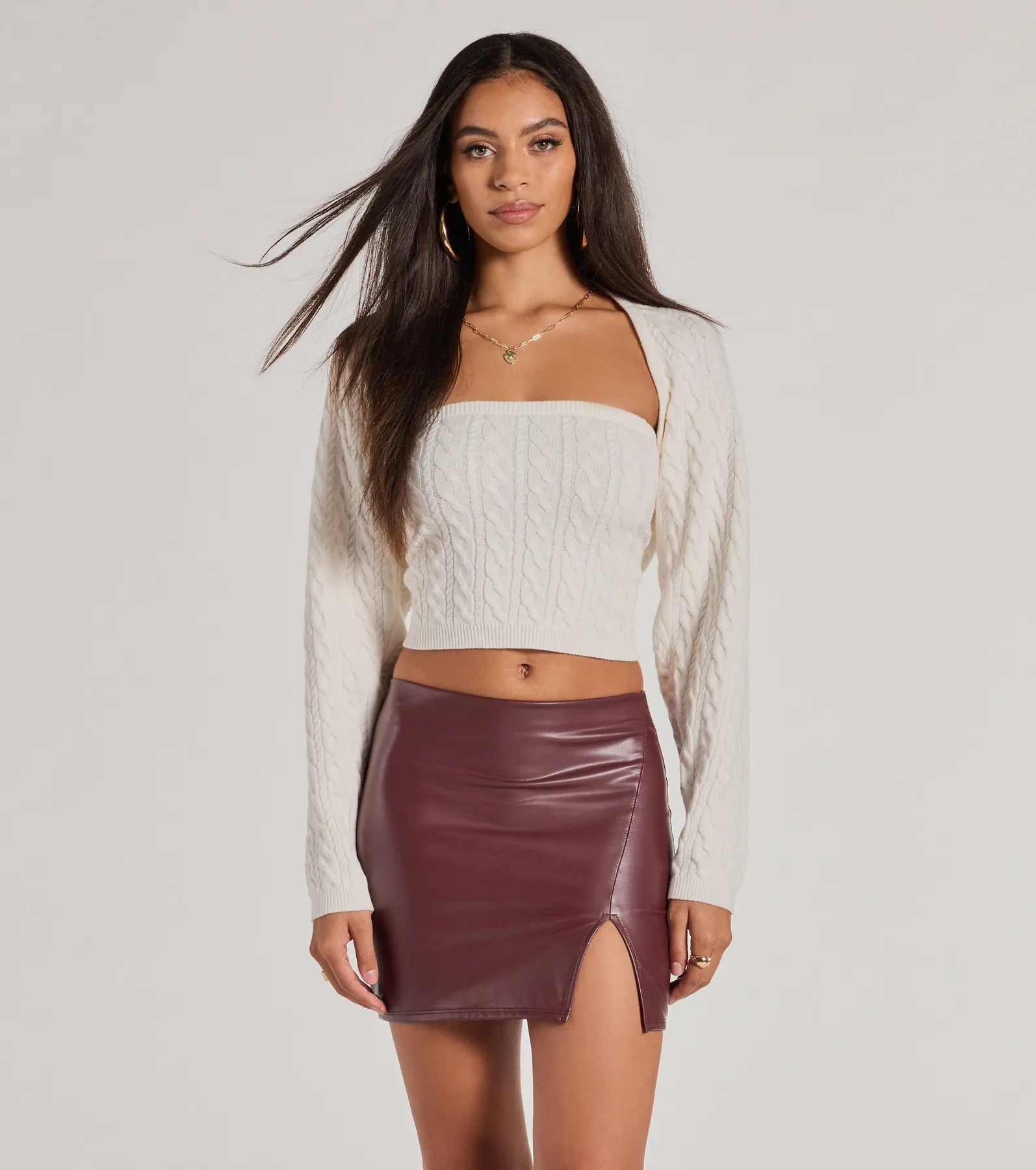 Ultimate Bold Allure Faux Leather Mini Skirt