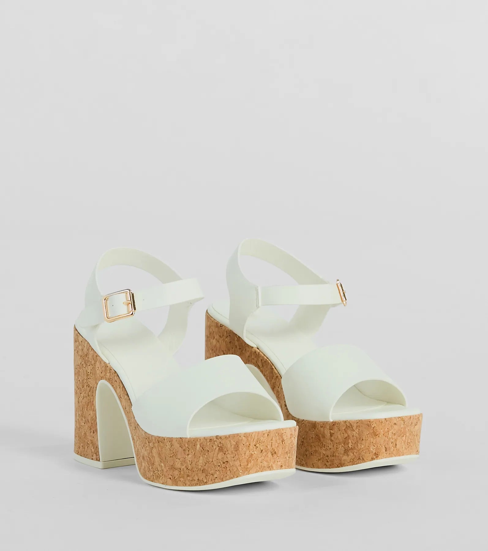 Ultimate Cork Platform Block Heels - Elevate Your Style