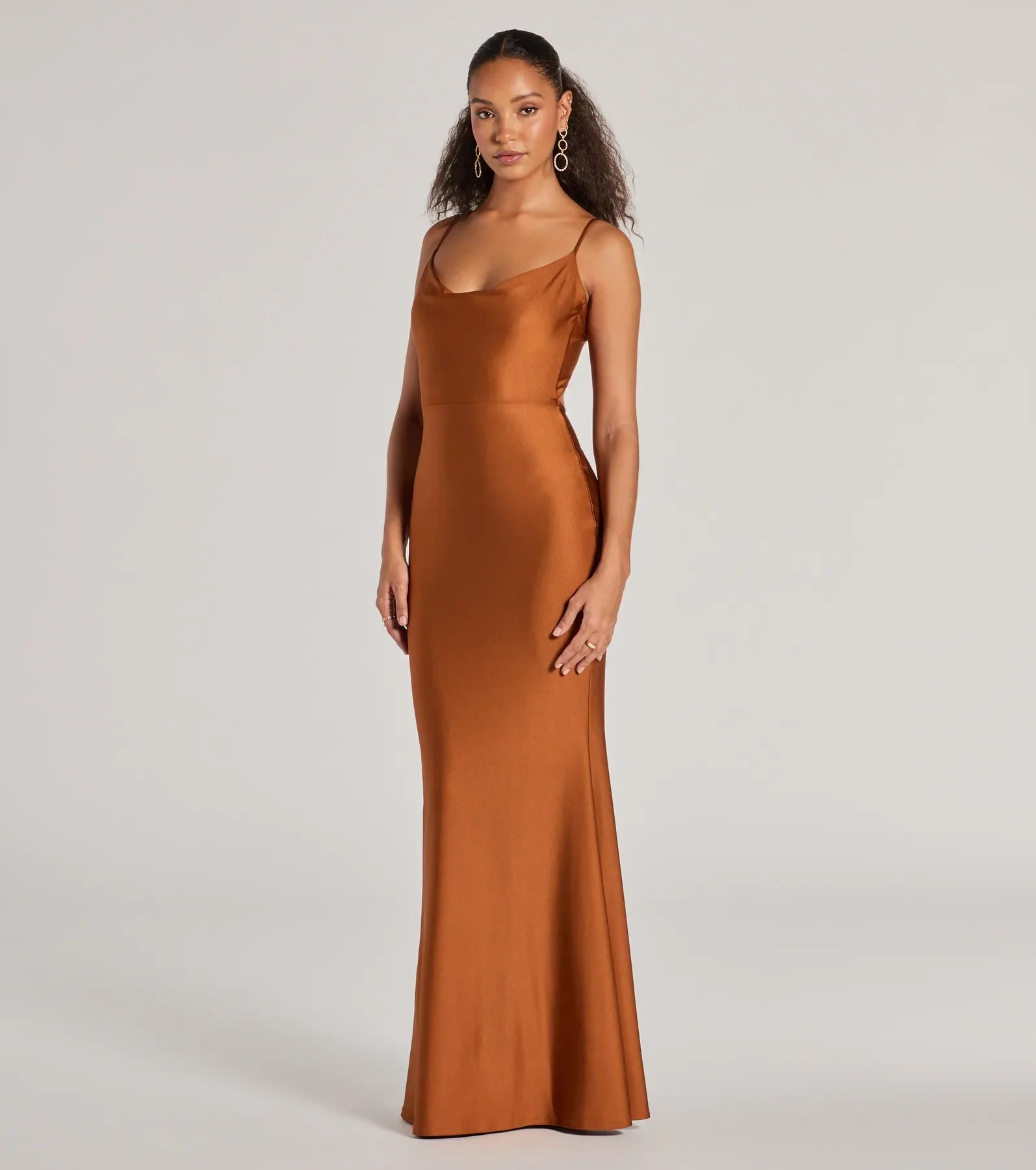 Elegant Virginia Tie-Back Mermaid Evening Gown