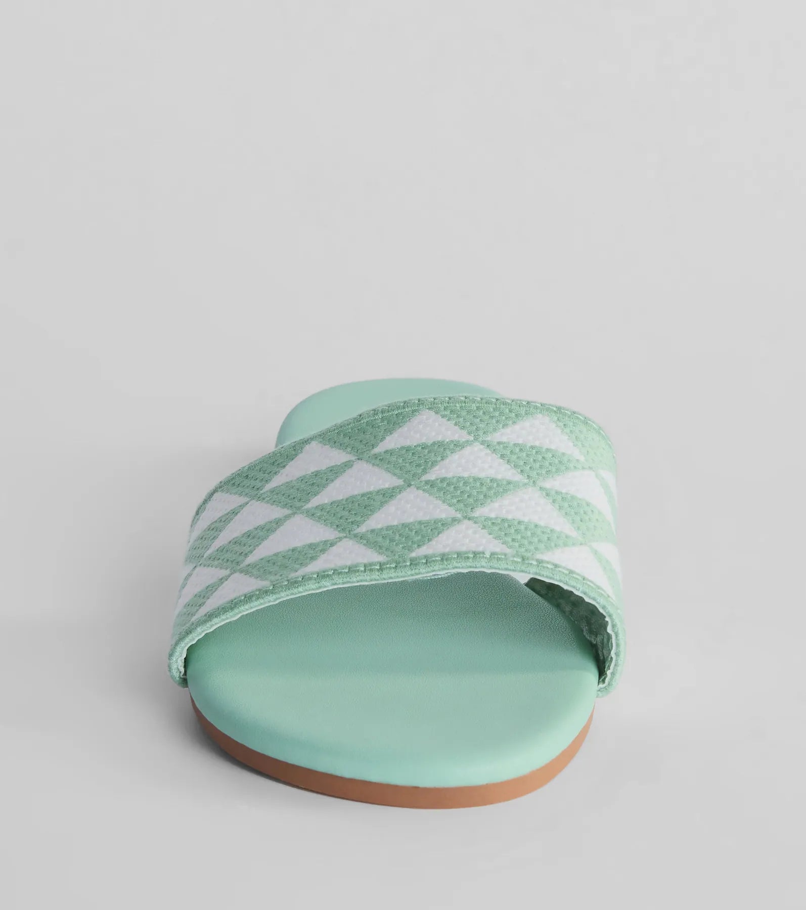 Premium Triangle Print Flat Sandals - Ultimate Comfort & Style