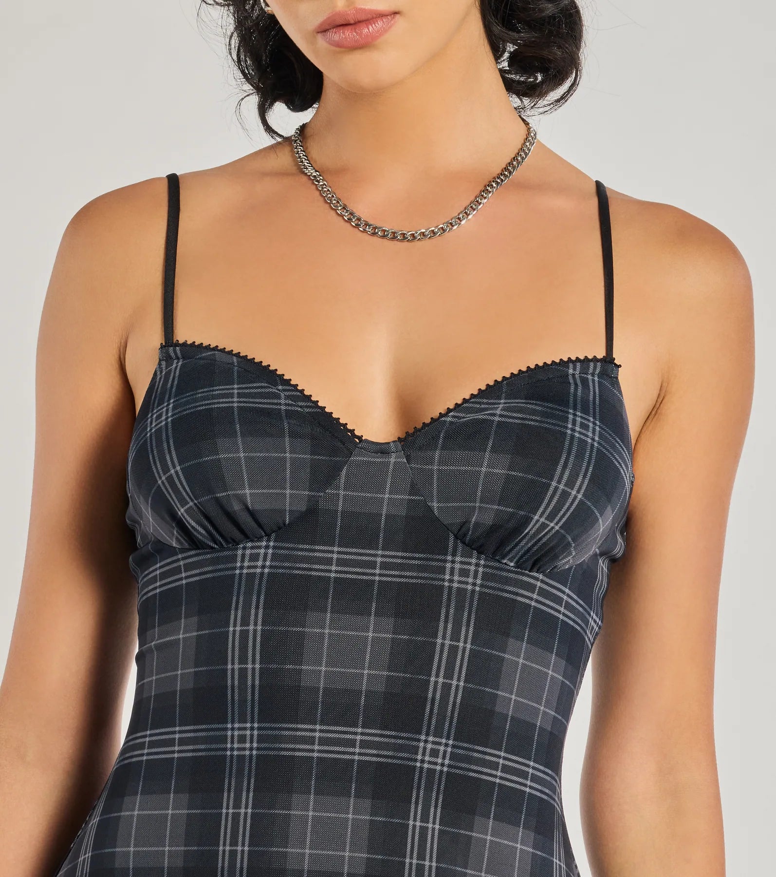 Ultimate Plaid Mood Sleeveless A-Line Mini Dress