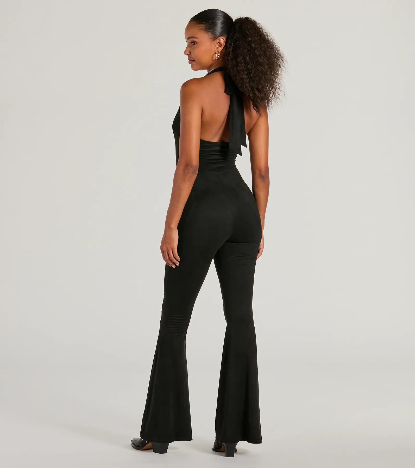 Ultimate Faux Suede Lace-Up Jumpsuit - Eyes On Me