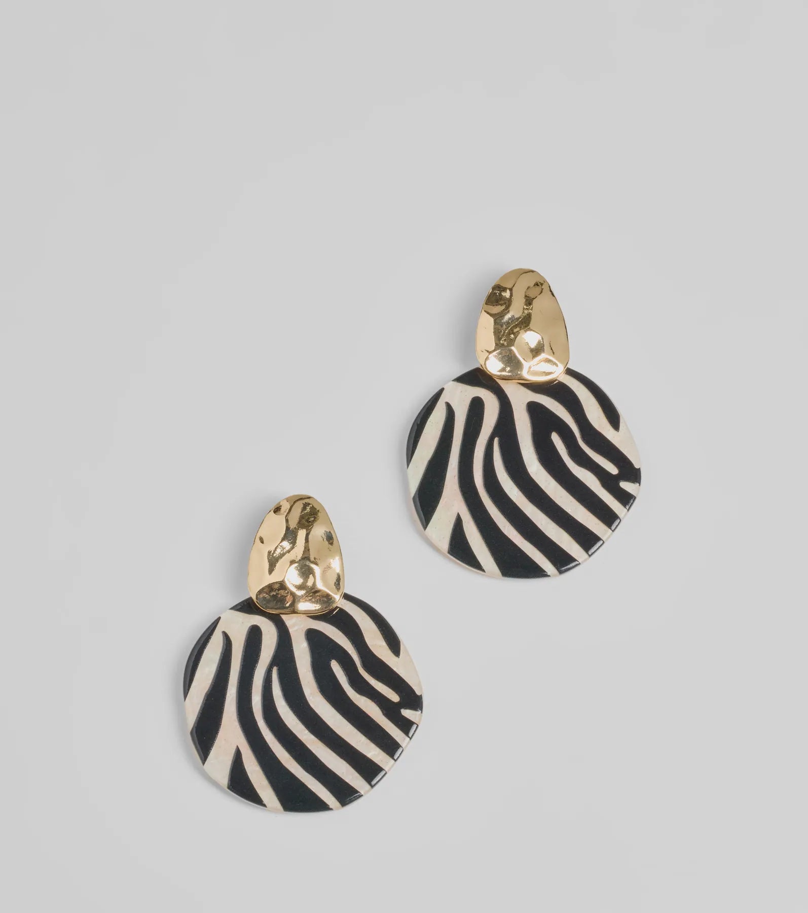 Ultimate Wild Zebra Glam Statement Earrings