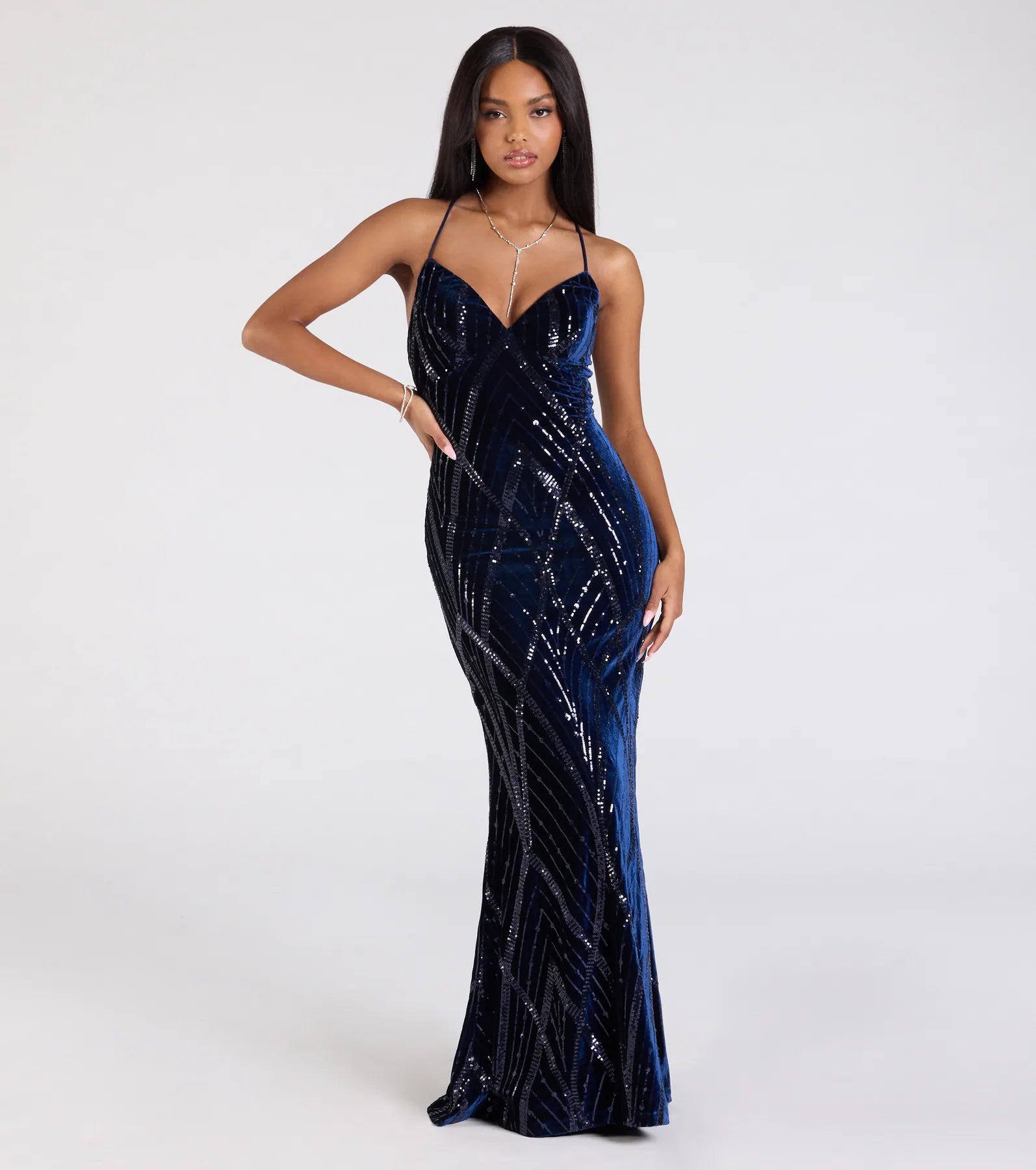 Ultimate Gisele Sequin Velvet Mermaid Dress – Luxe Glamour Redefined