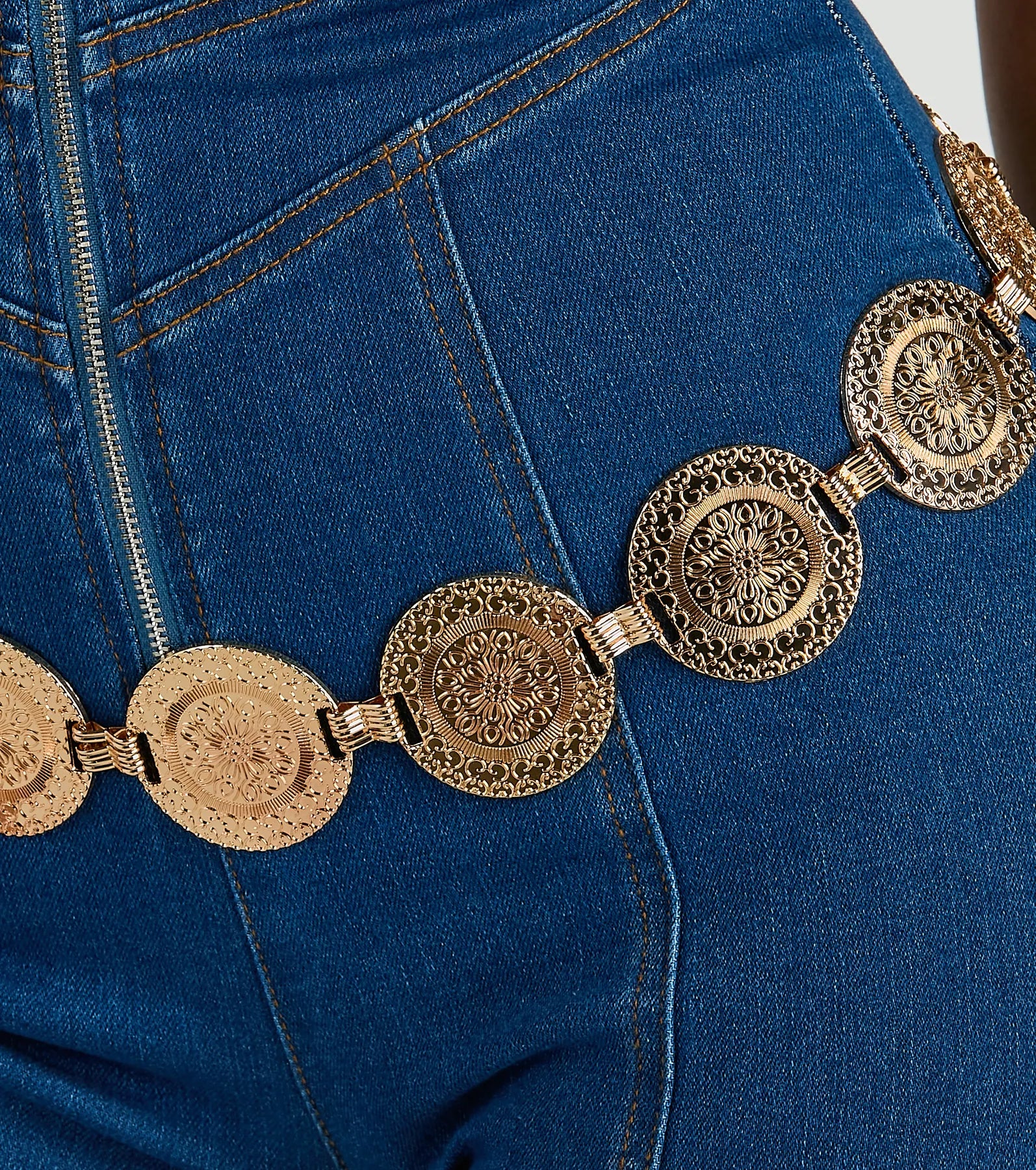 Ultimate Bohemian Medallion Chain Belt - Premium Adjustable Style