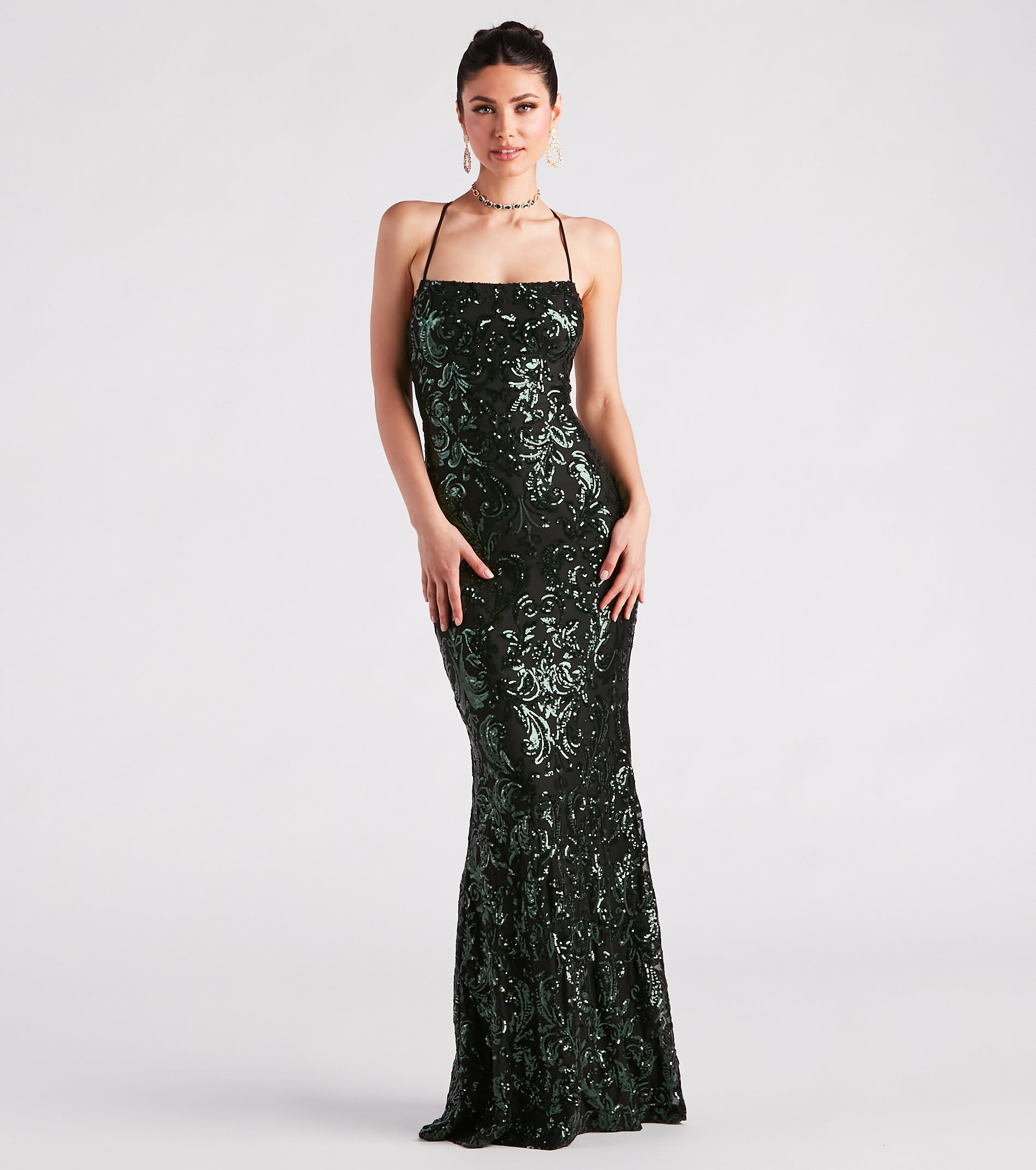 Premium Lacie Sequin Mermaid Gown - Ultimate Formal Elegance