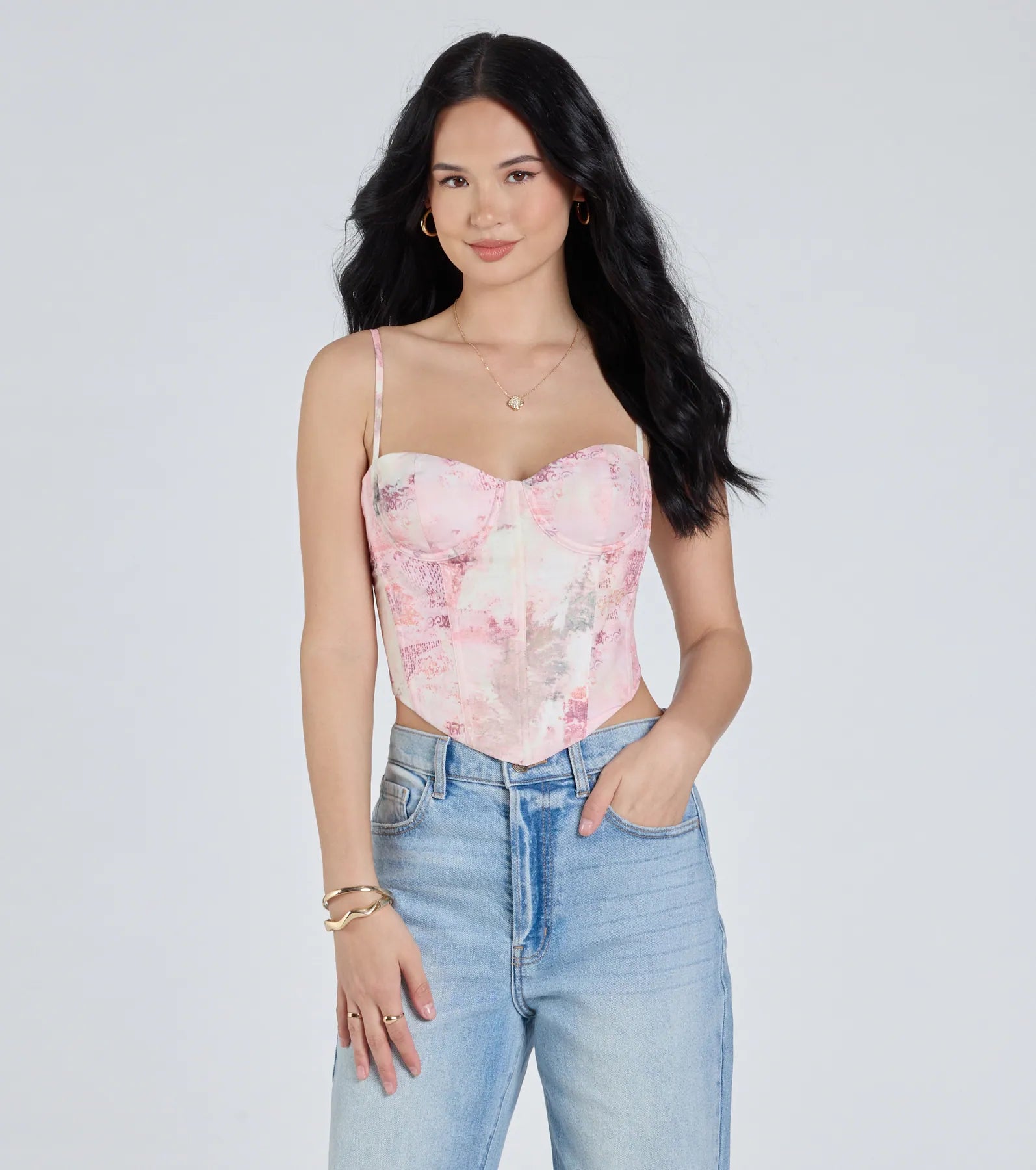 Ultimate Multi-Print Corset Top - Trendy & Supportive