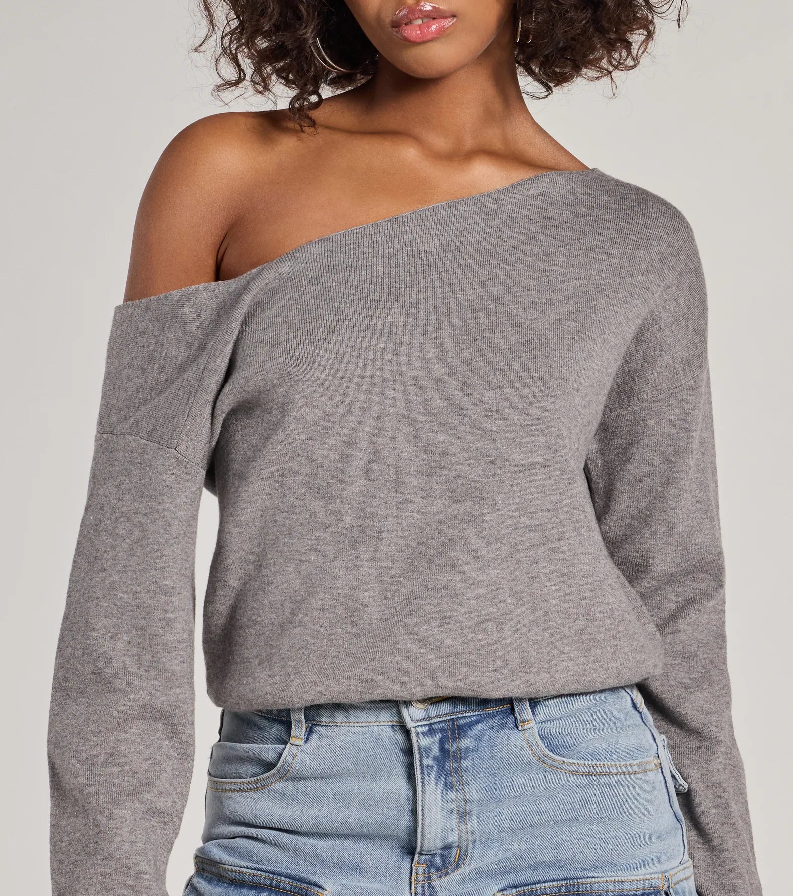 Premium Asymmetrical Oversized Pullover - Casual Elegance