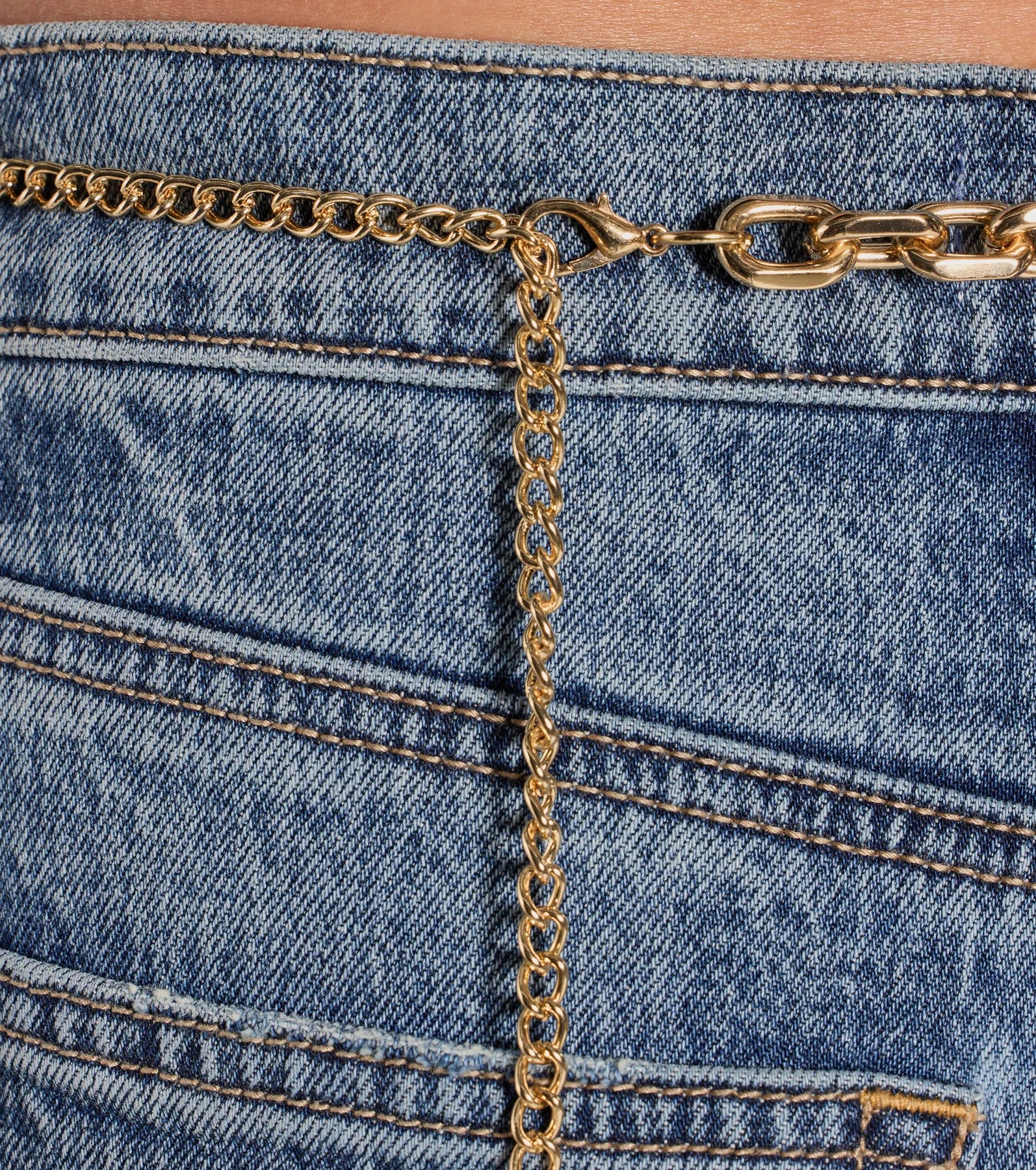 Premium Edgy Fierce Mixed Metal Chain Link Belt - Upgrade Your Style