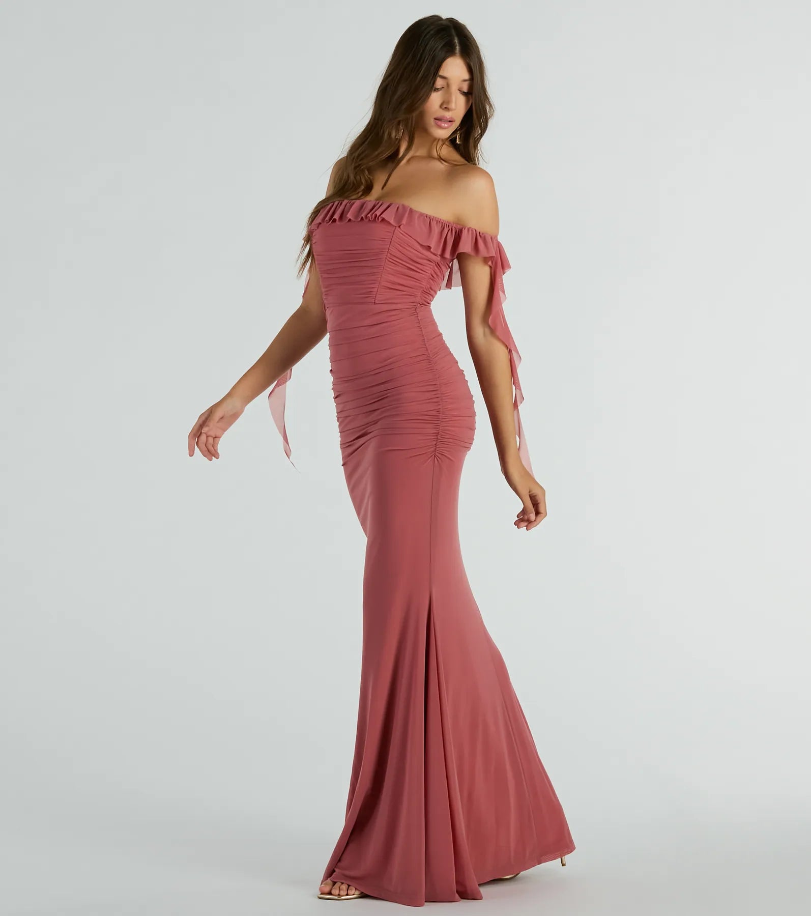 Premium Deyna Off-The-Shoulder Mermaid Gown