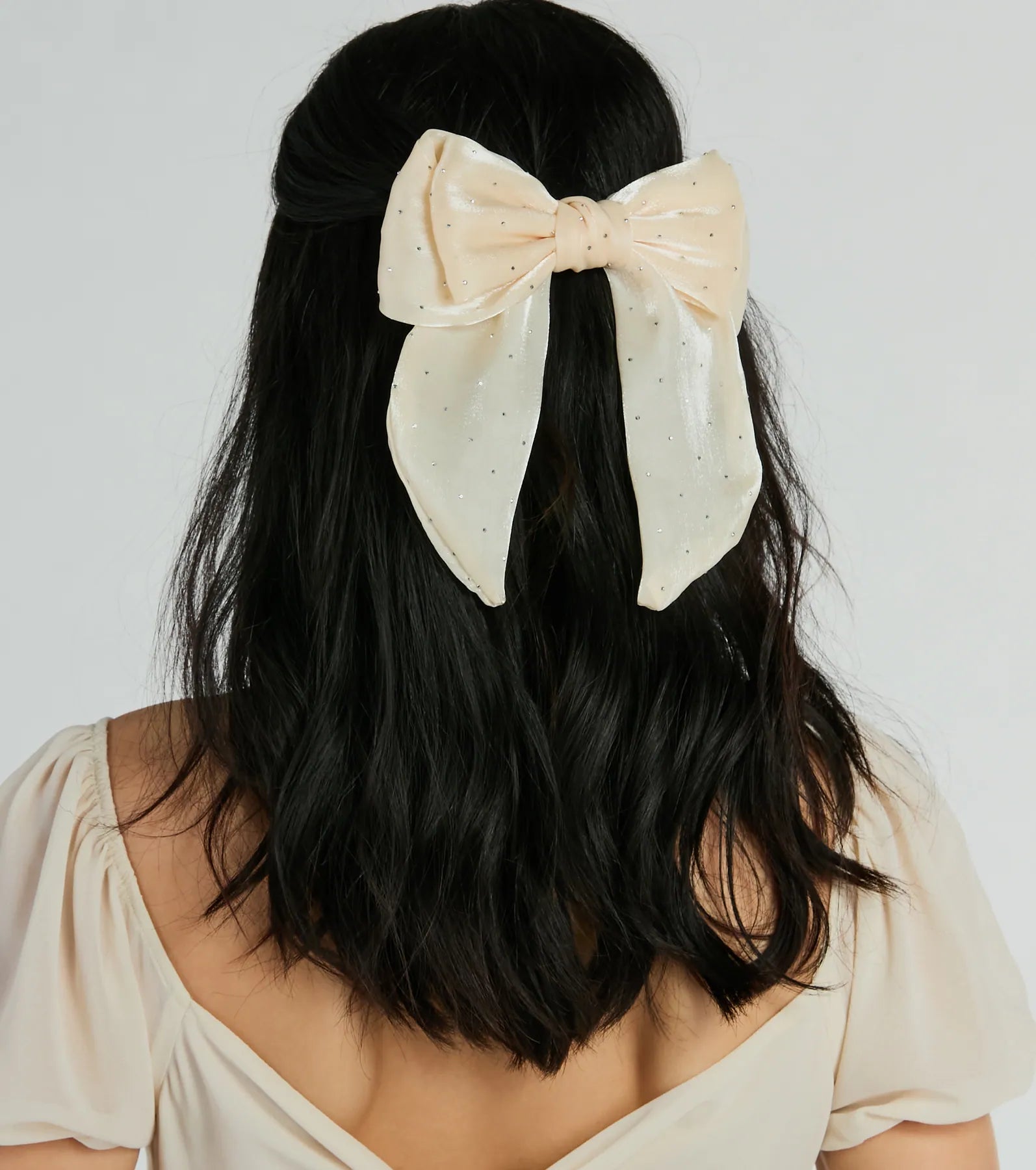 Premium Rhinestone Glam Hair Bow Barrette - Ultimate Style Upgrade