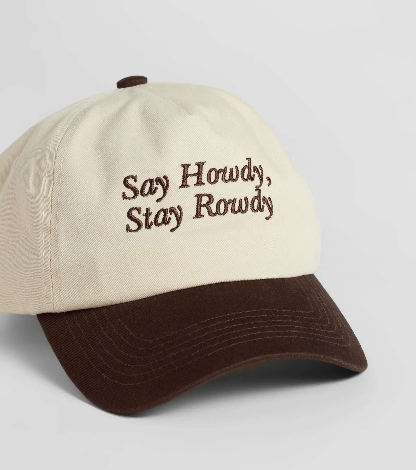 Premium 'Say Howdy, Stay Rowdy' Embroidered Baseball Cap