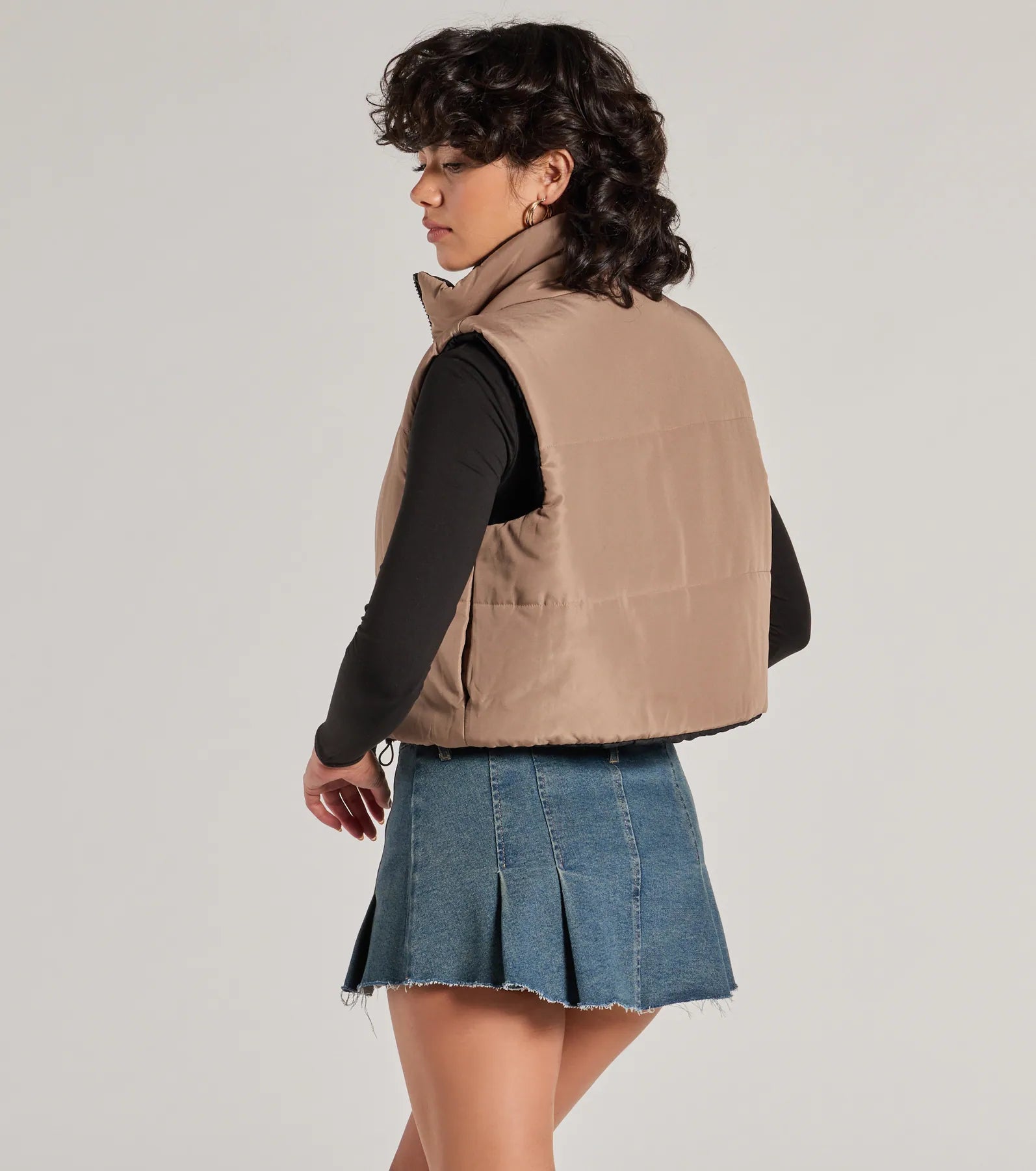 Ultimate Reversible Cropped Puffer Vest - Casual & Stylish