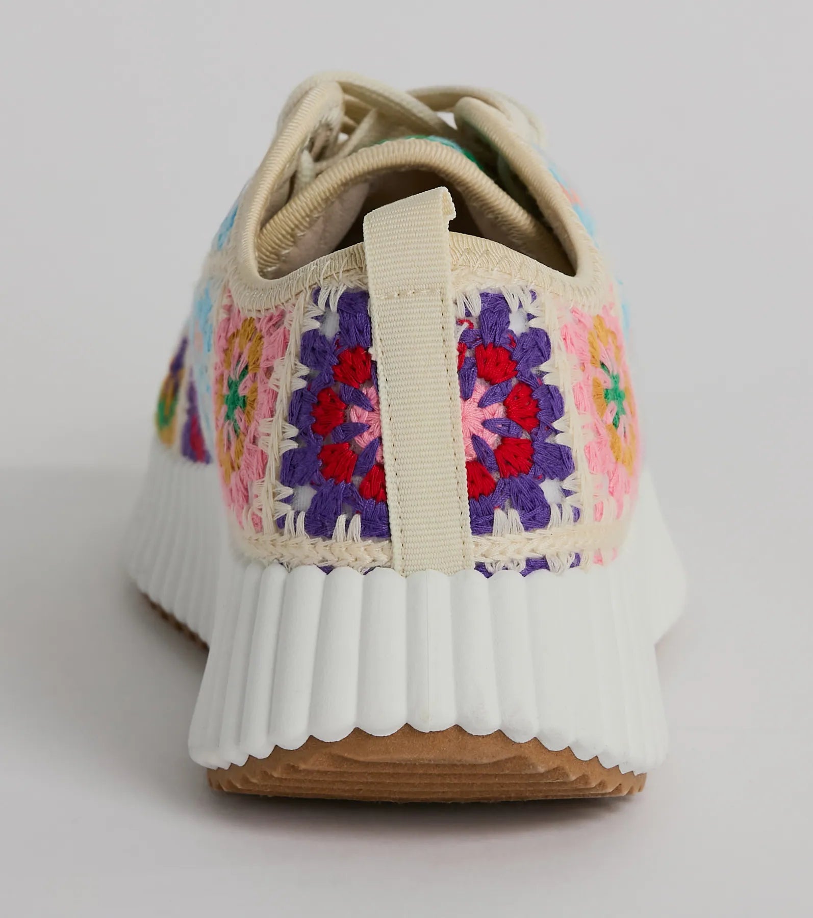 Flower Child Crochet Platform Sneakers - Ultimate Comfort & Style