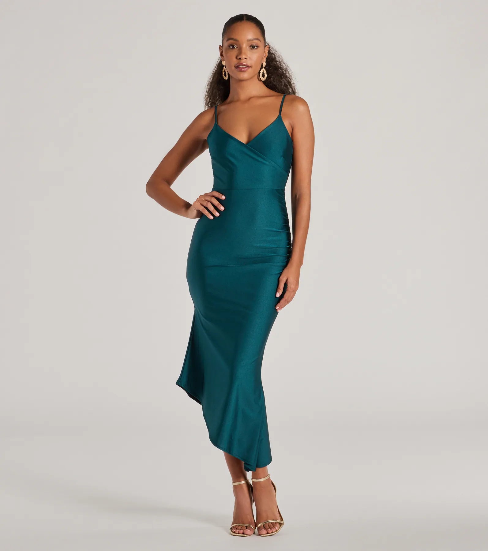 Ultimate Spotlight V-Neck Surplice Midi Dress