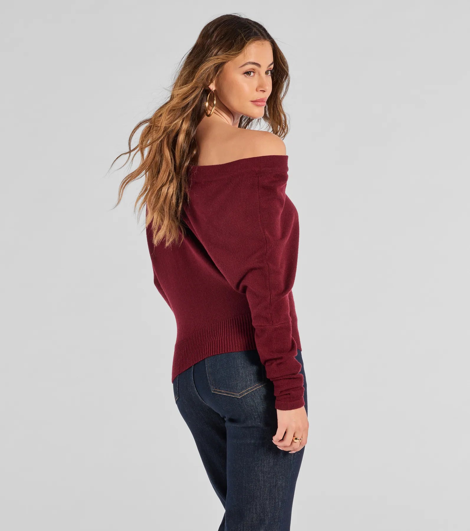 Premium Cozy Off-Shoulder Knit Sweater – Ultimate Fall Staple