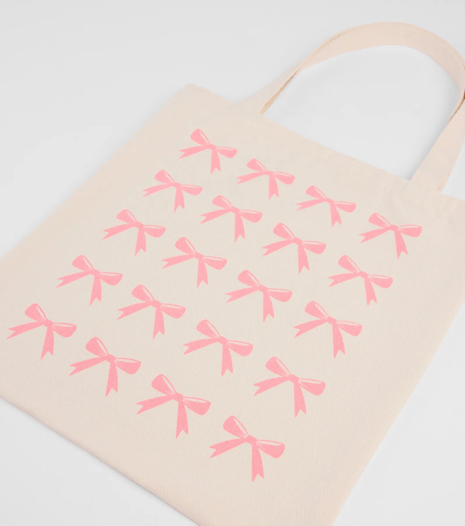 Premium Bow Graphic Canvas Tote Bag - Ultimate Style Upgrade