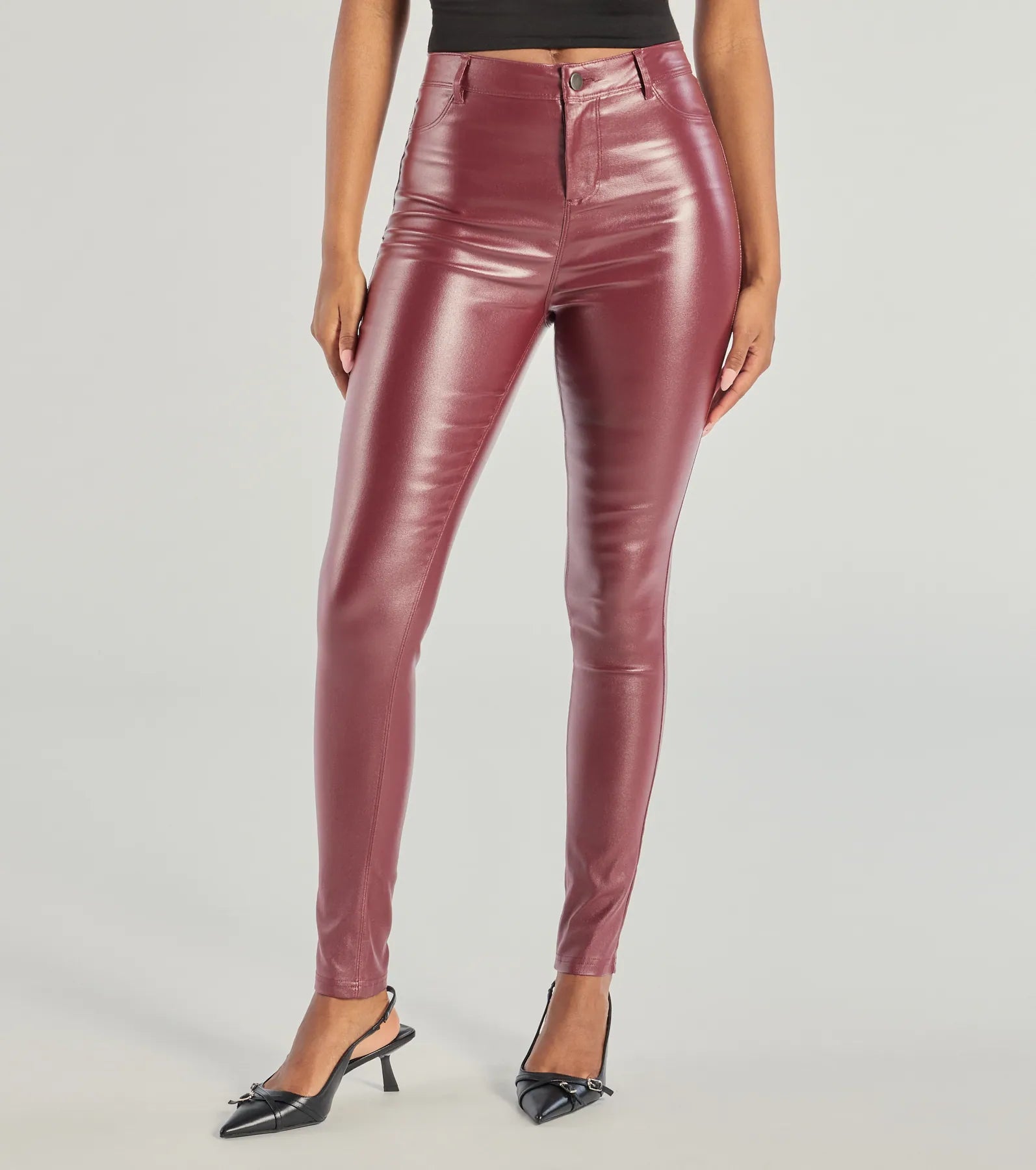 Ultimate Glossy Glam Faux Leather Skinny Pants