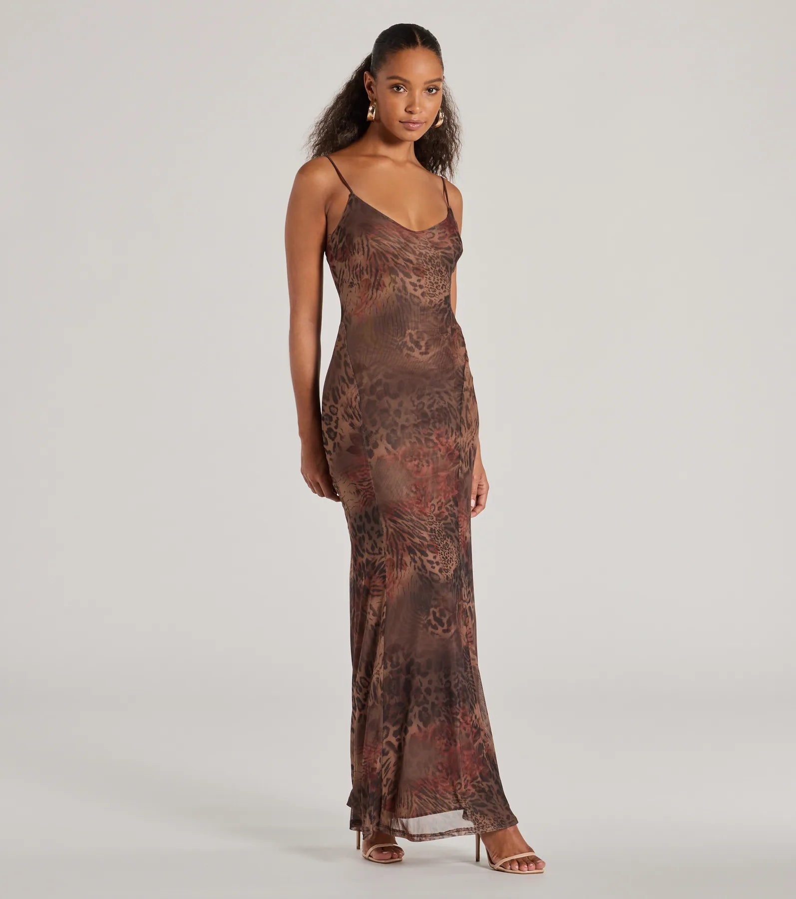 Ultimate Fierce Allure Leopard Print Maxi Dress