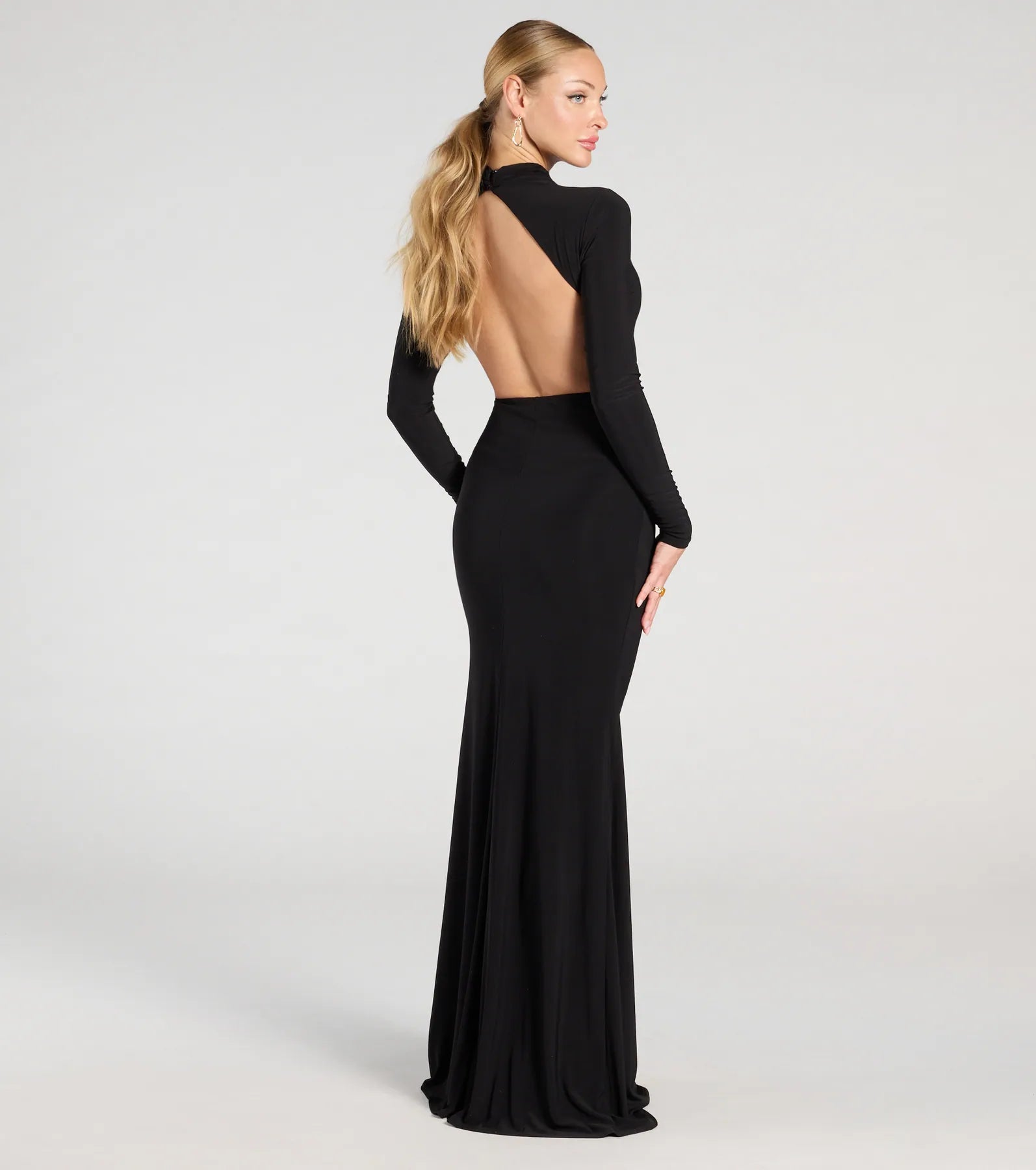 Premium Vienna Open Back Bodycon Evening Gown