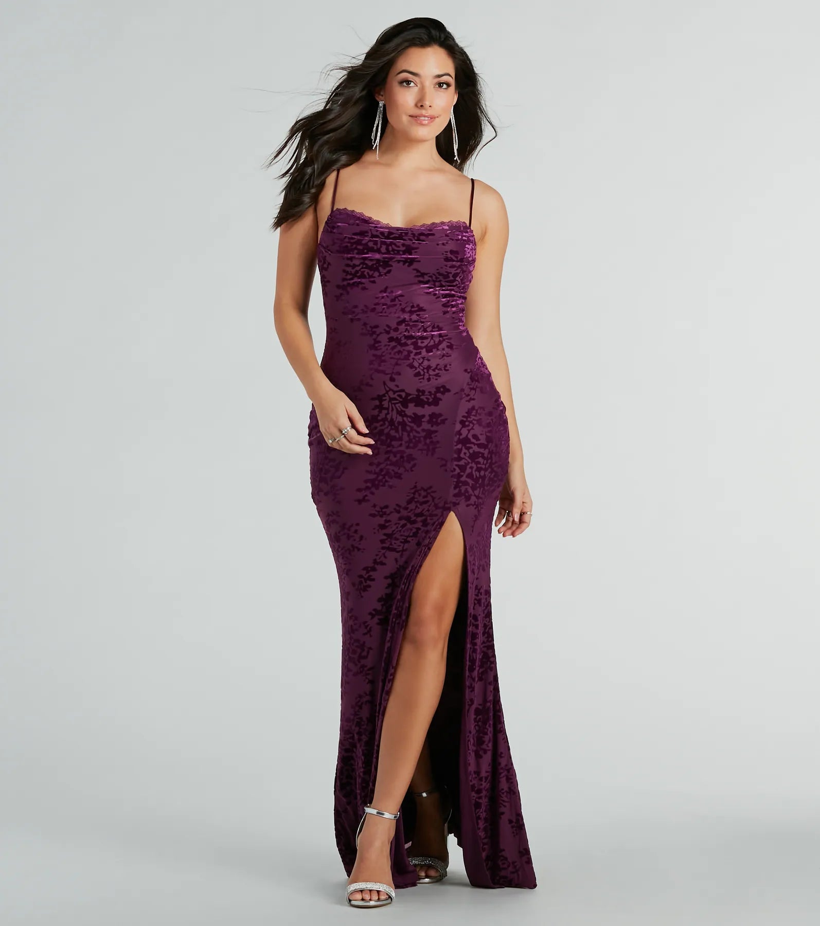 Elegant Vivian Cowl Neck Mermaid Gown - Premium Formal Dress