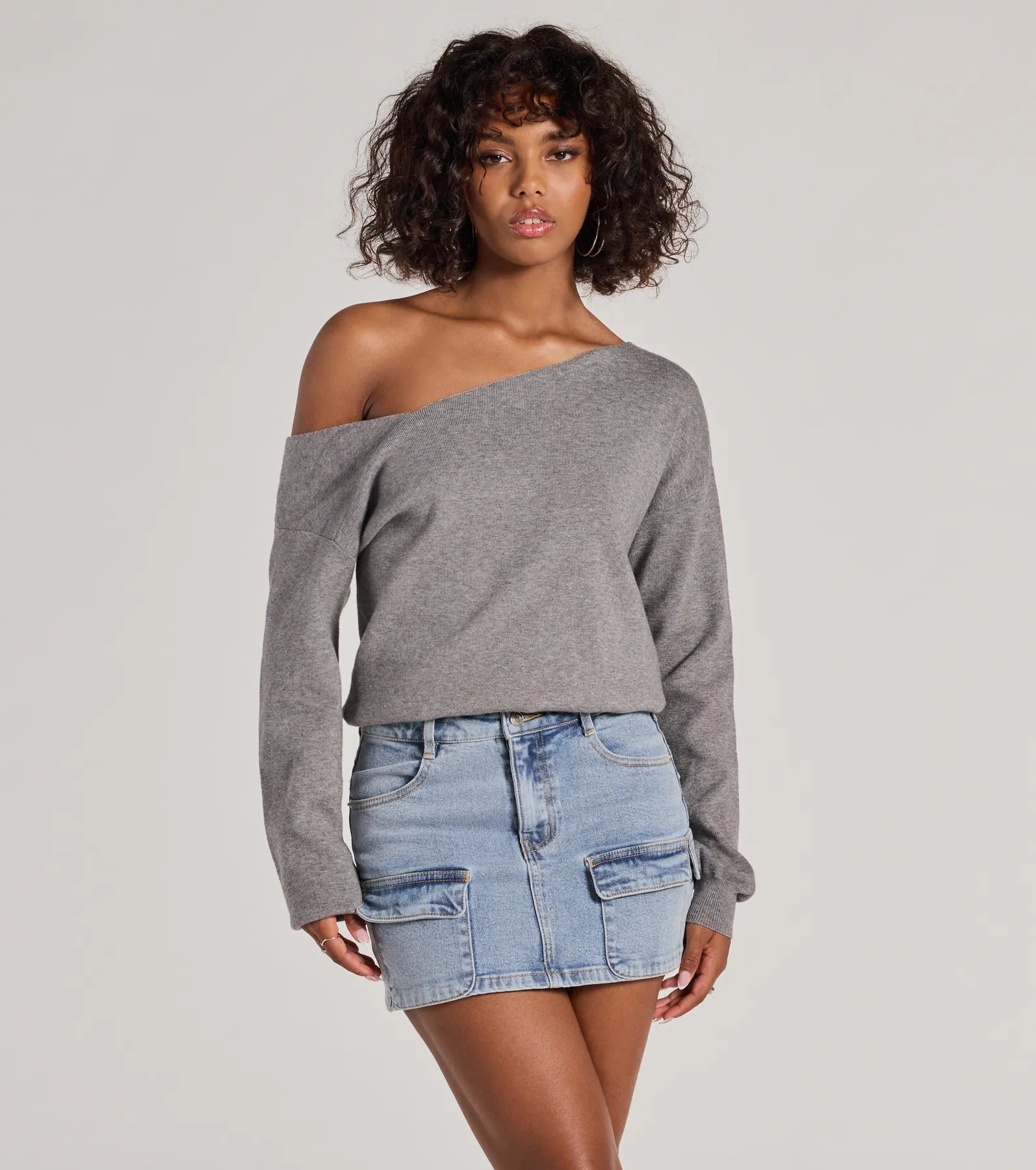 Premium Asymmetrical Oversized Pullover - Casual Elegance