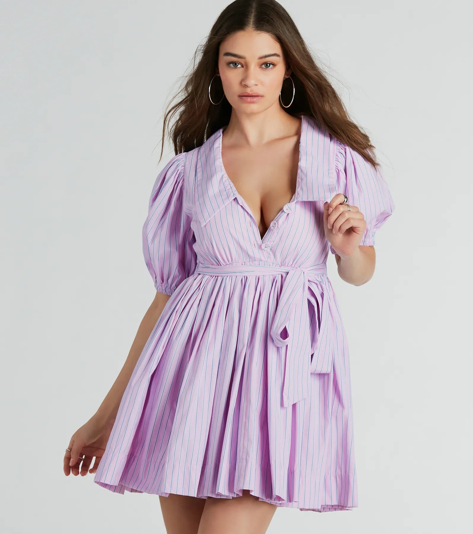 Ultimate Sweet Vibes Striped Skater Dress - Premium Spring Style