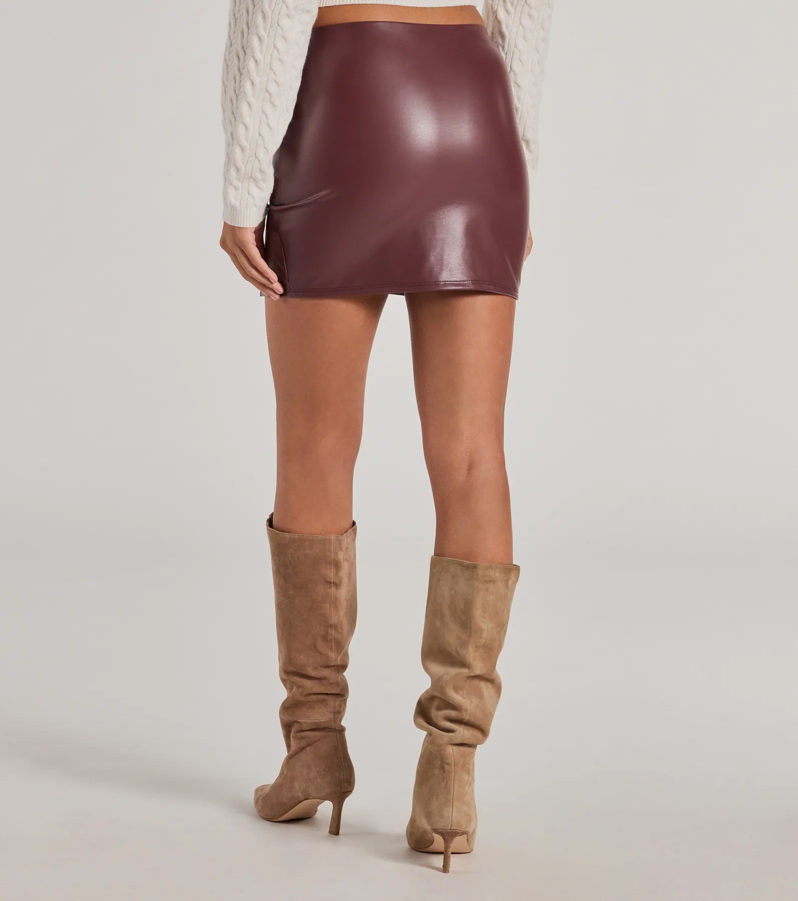 Ultimate Bold Allure Faux Leather Mini Skirt