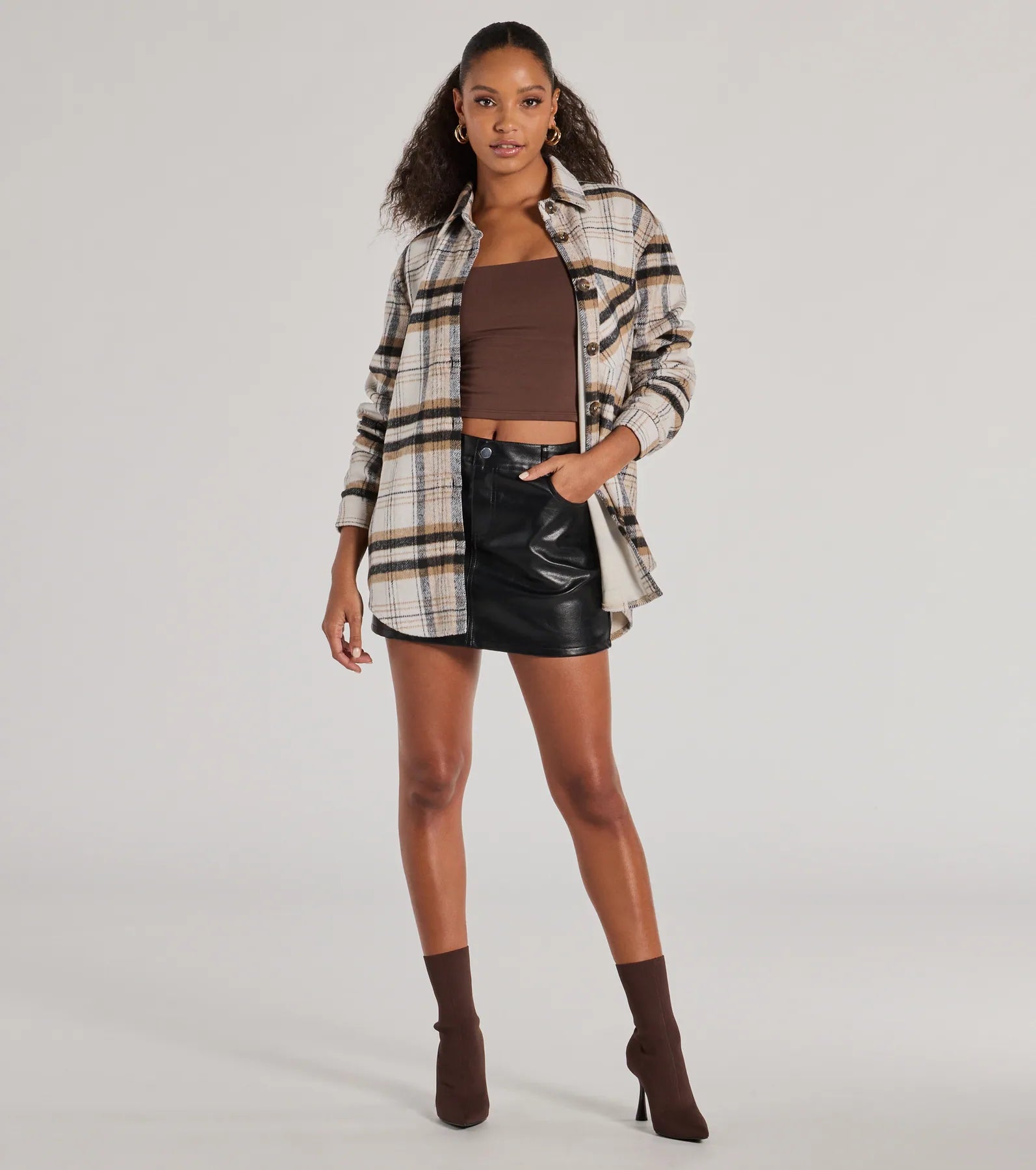 Ultimate Sleek Edge Faux Leather Mini Skirt - Edgy & Chic