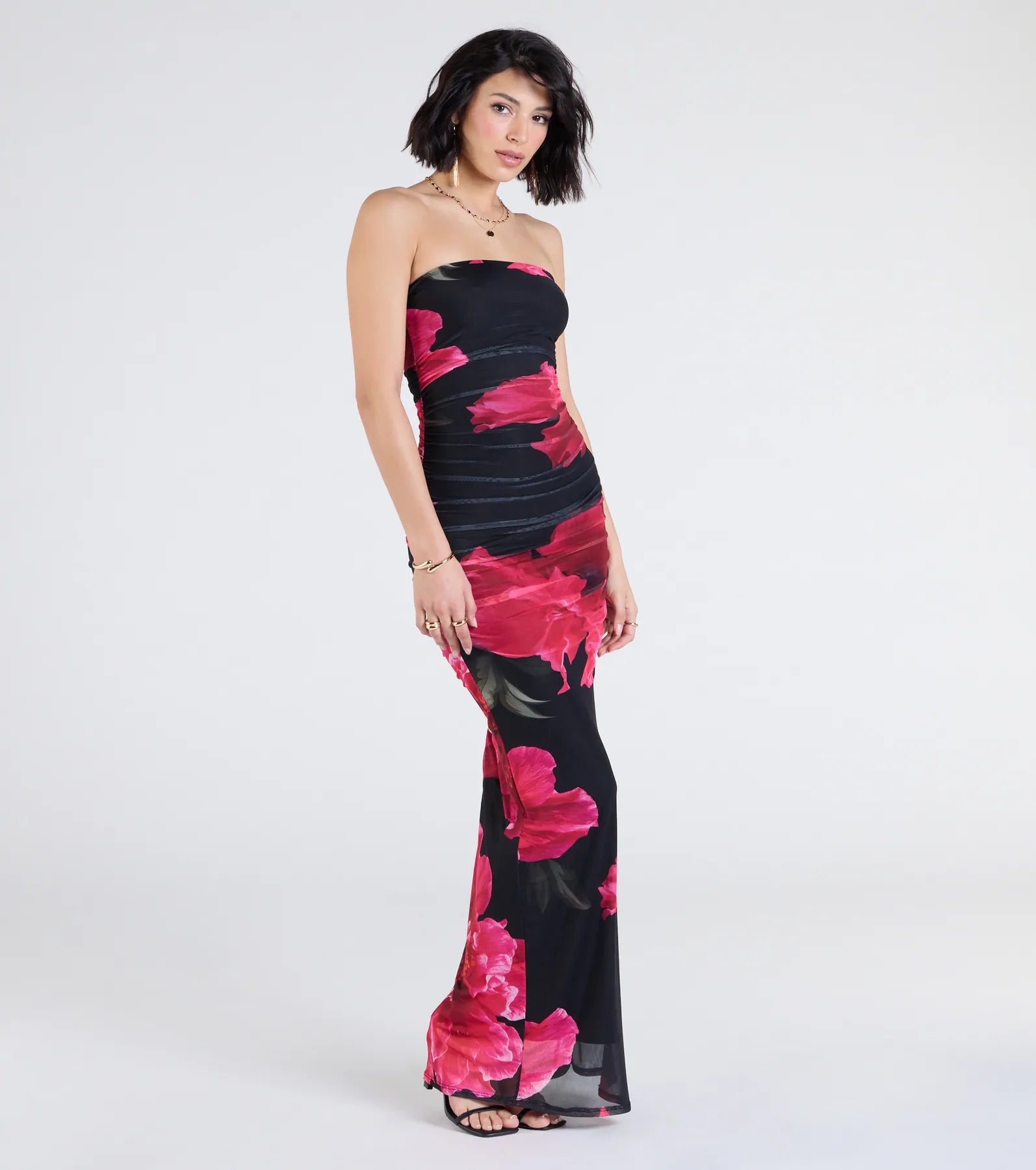 Ultimate Strapless Floral Maxi Dress - Perfect Petals Collection