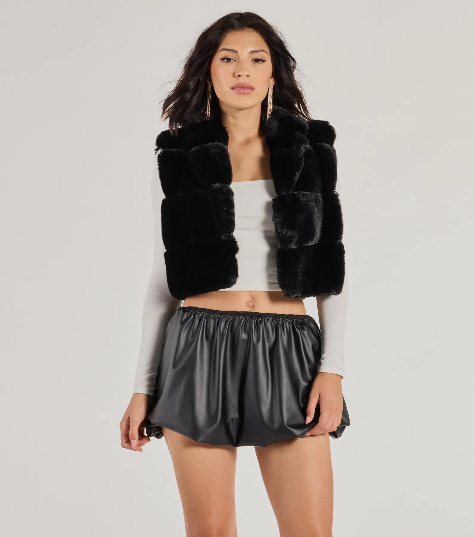 Premium Faux Fur Cropped Vest - Ultimate Winter Style