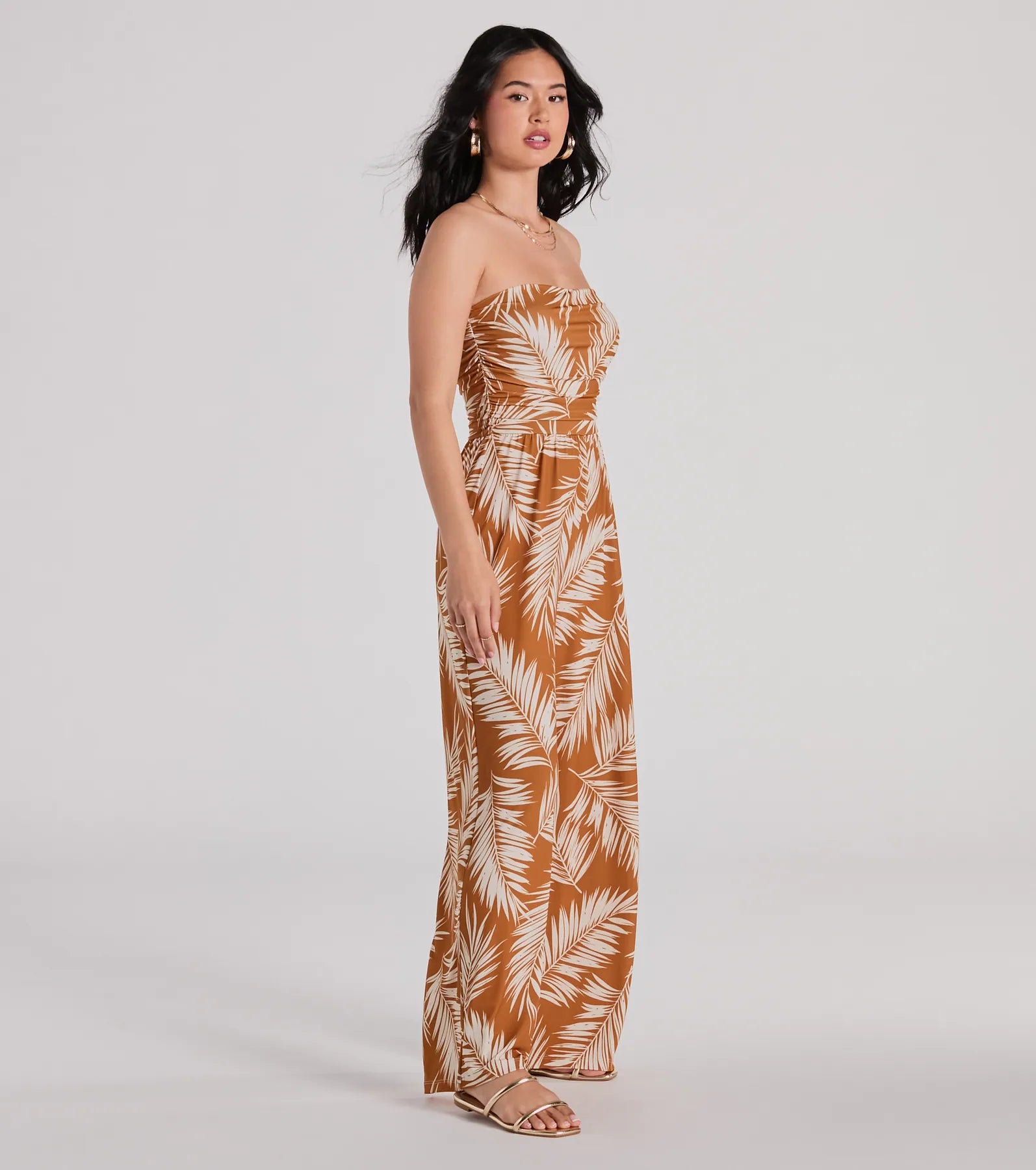 Ultimate Tropical Strapless Jumpsuit - Prep for Paradise