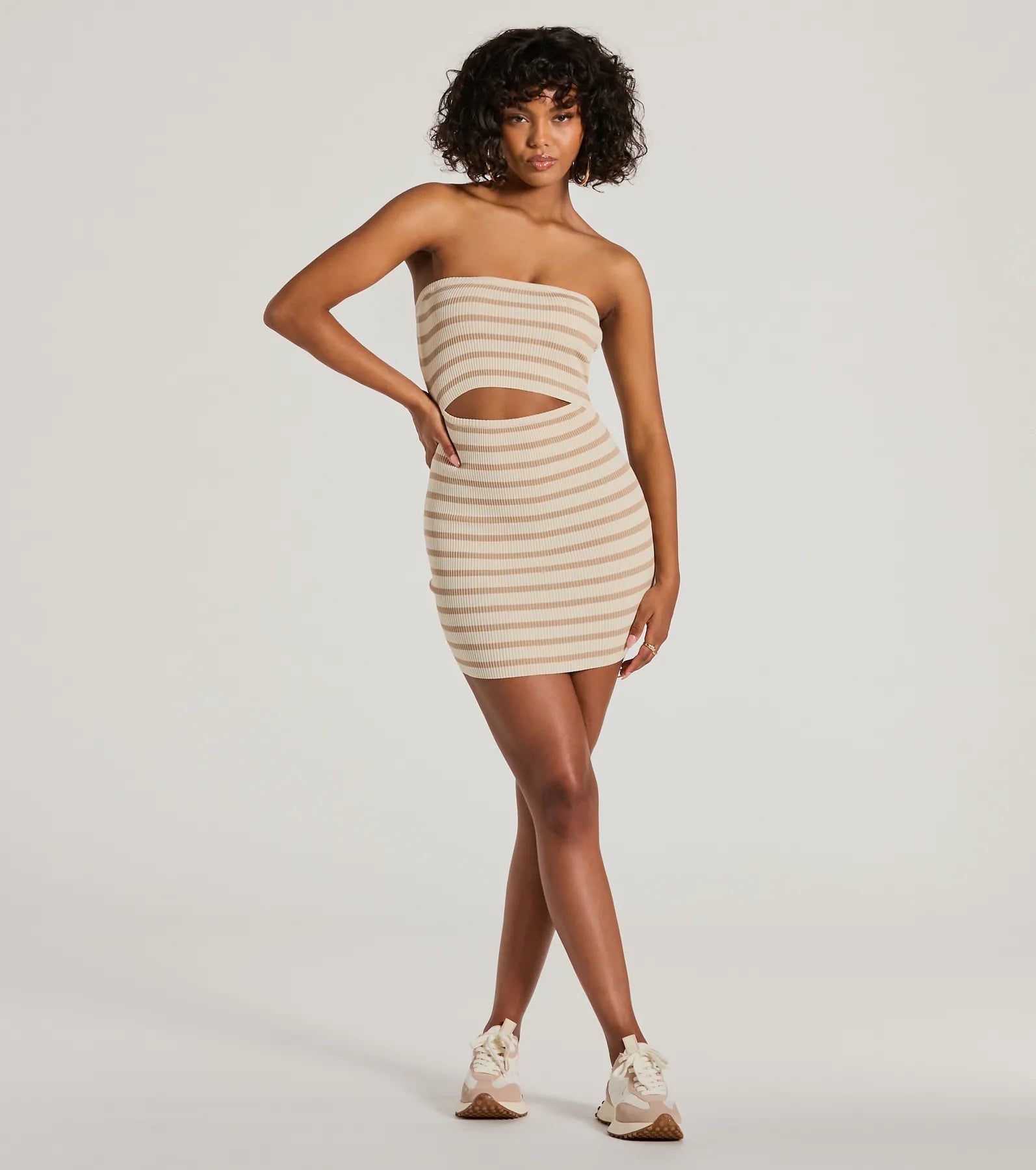 Ultimate Strapless Striped Bodycon Mini Dress - Effortless Summer Style