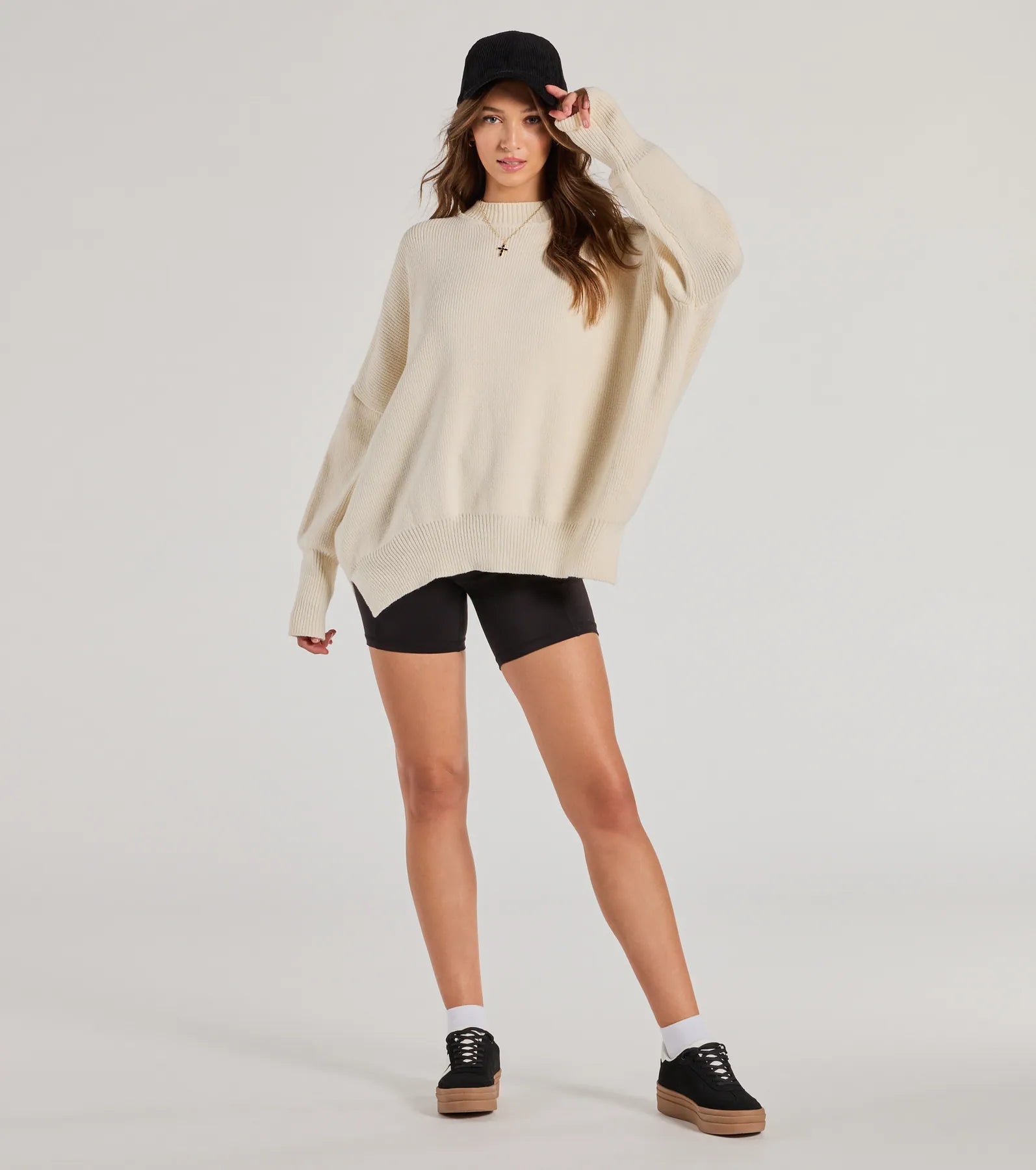 Ultimate Cozy Ribbed Knit Oversized Sweater - Premium Comfort