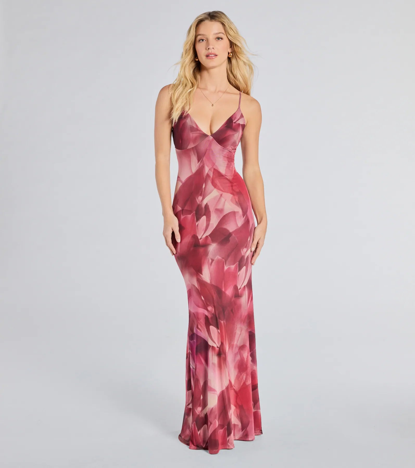 Ultimate Paradise Floral Mesh Maxi Dress