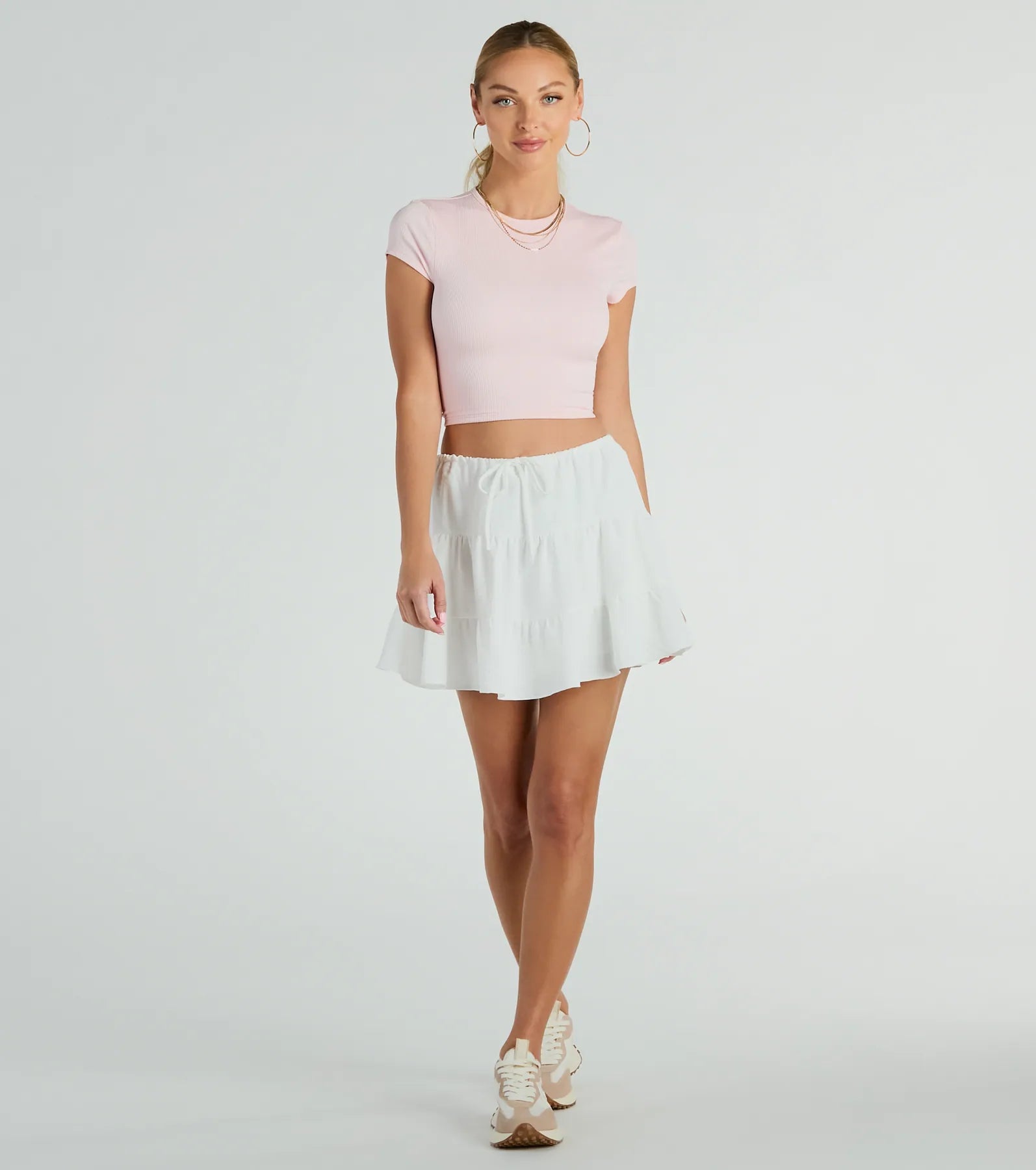 Ultimate Playful Distraction Low Rise Ruffled Mini Skirt