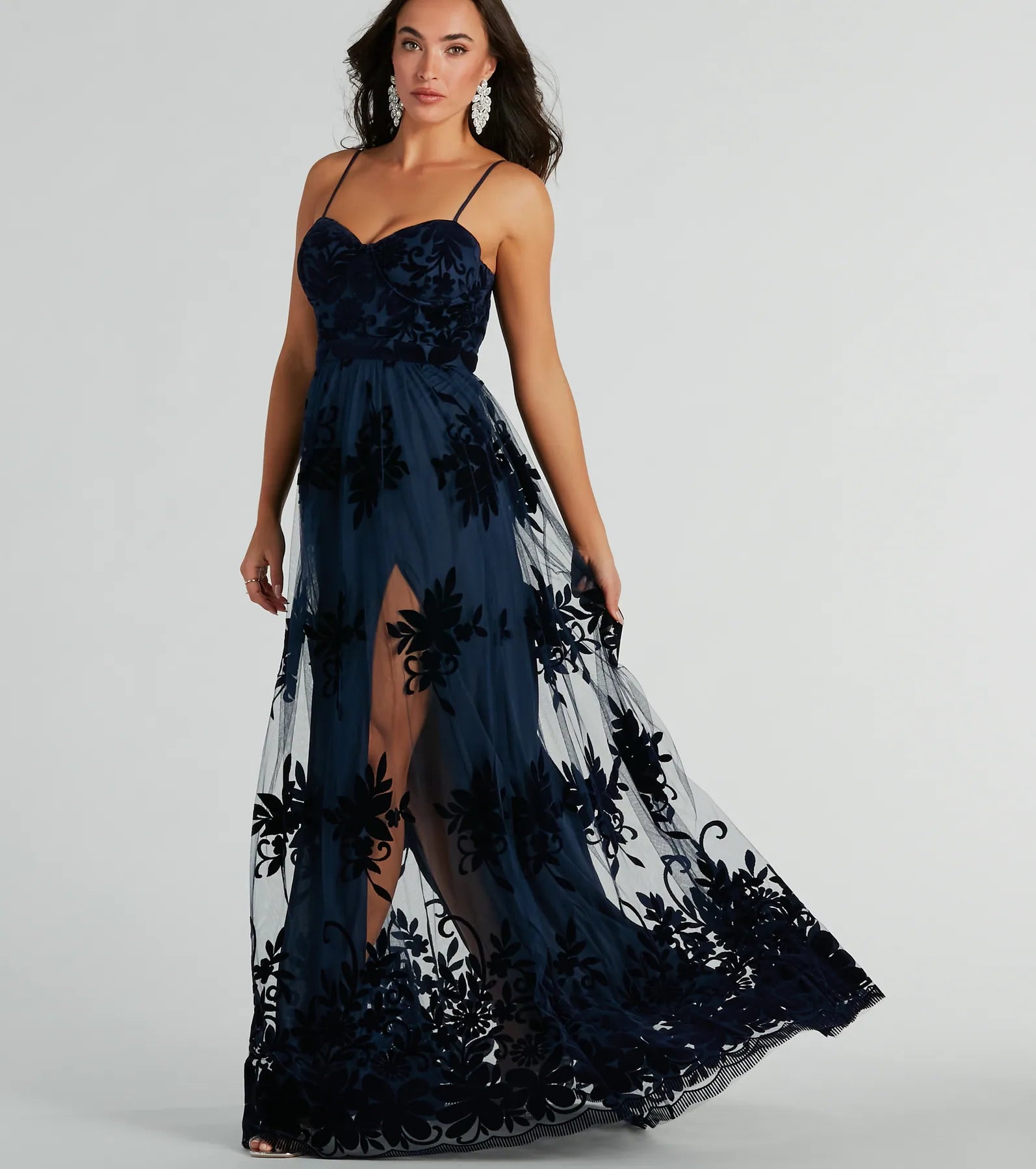 Thelma Premium Velvet Tulle Gown - Ultimate Elegance for Special Occasions