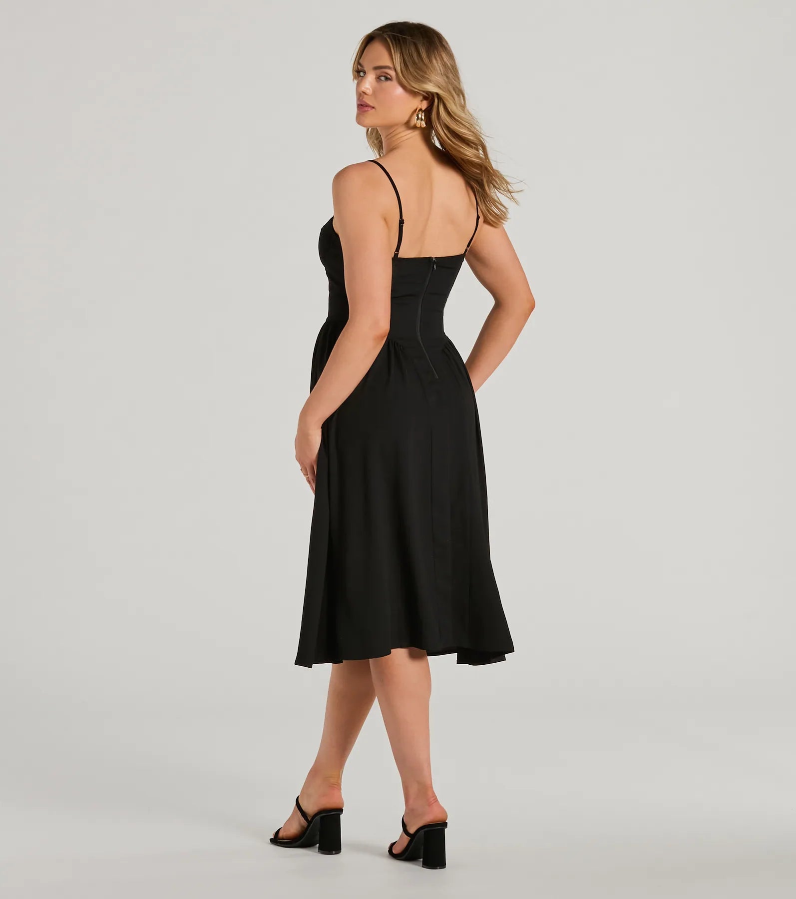Ultimate Blissful Afternoons Corset A-Line Midi Dress